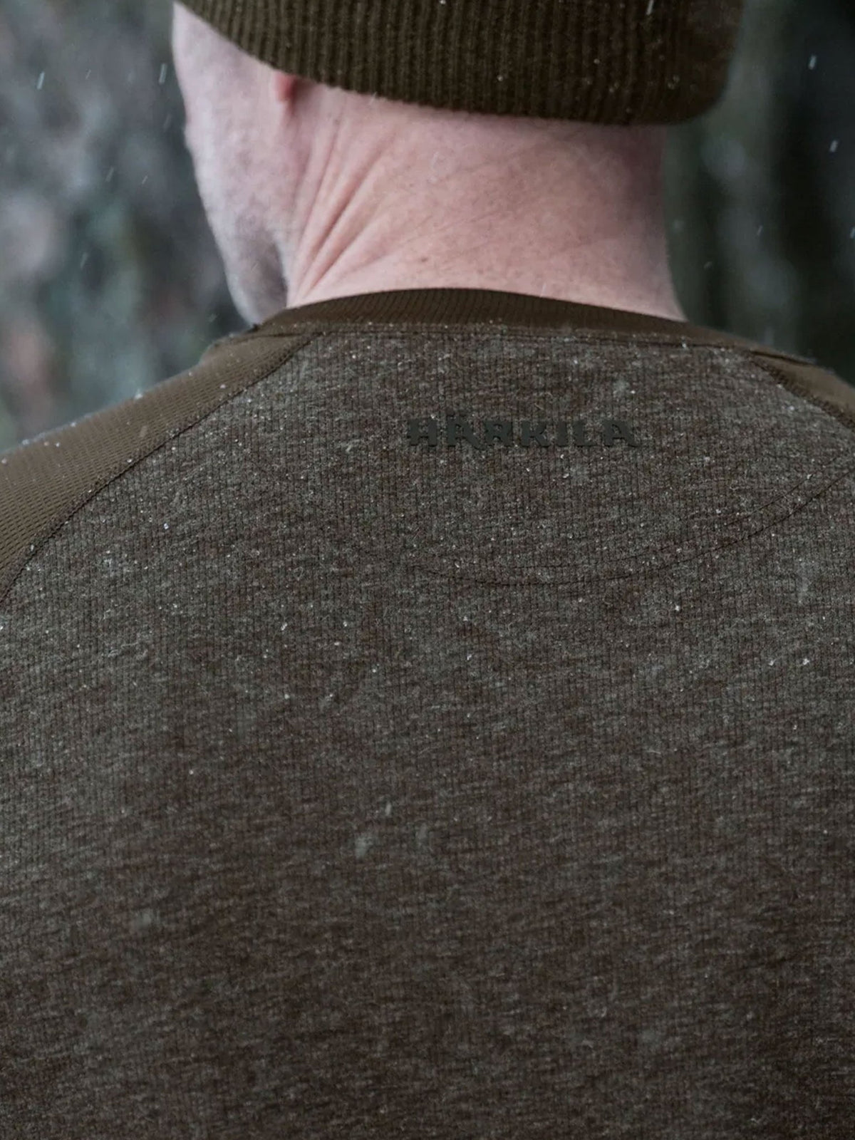 Härkila Kodiak CleverWool men's long sleeve T-shirt in dark hunting green, view 5