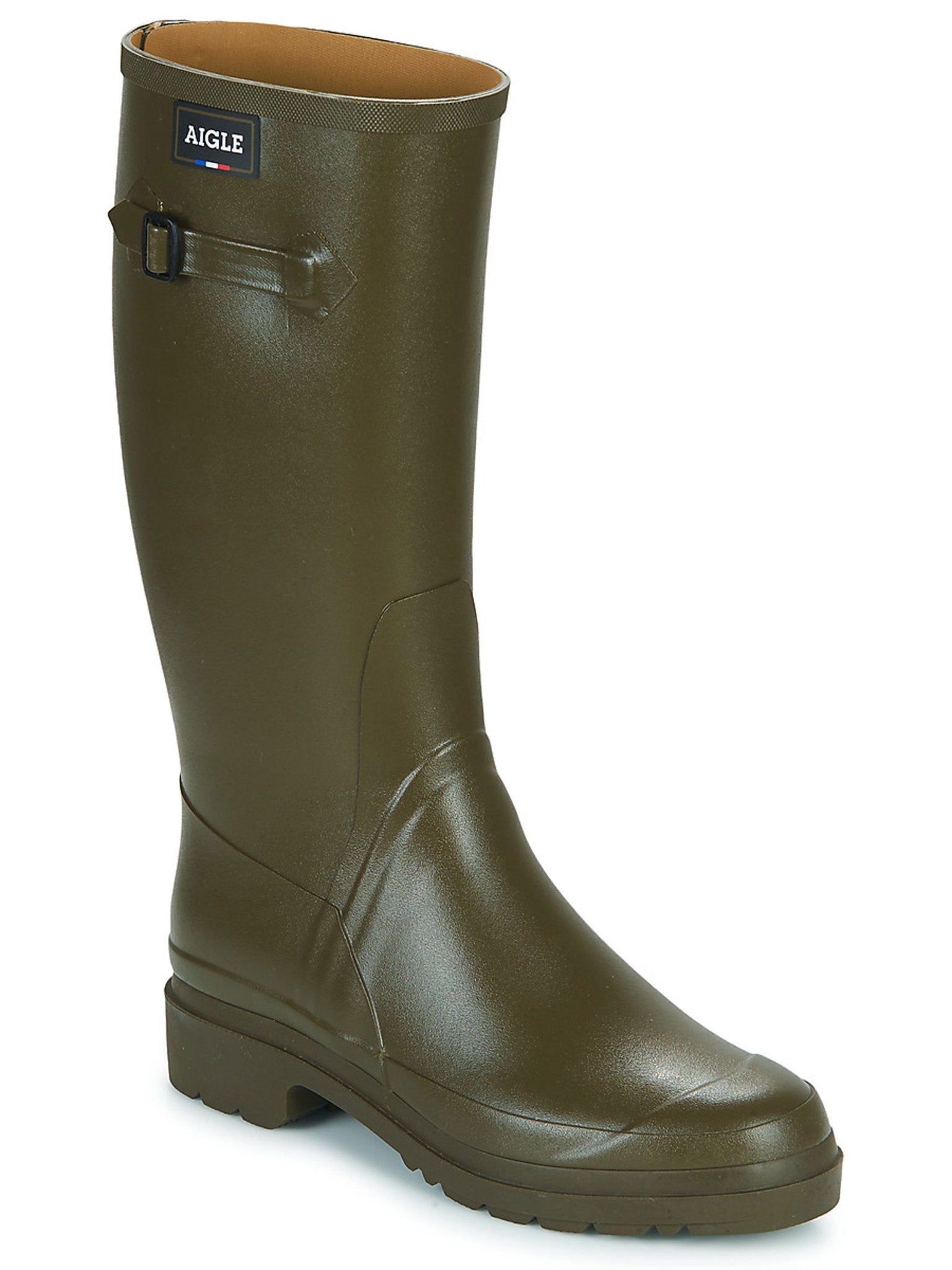 Aigle Lady Cessac Khaki Rubber welly boots / Wellington boots / ladies wellies Aigle