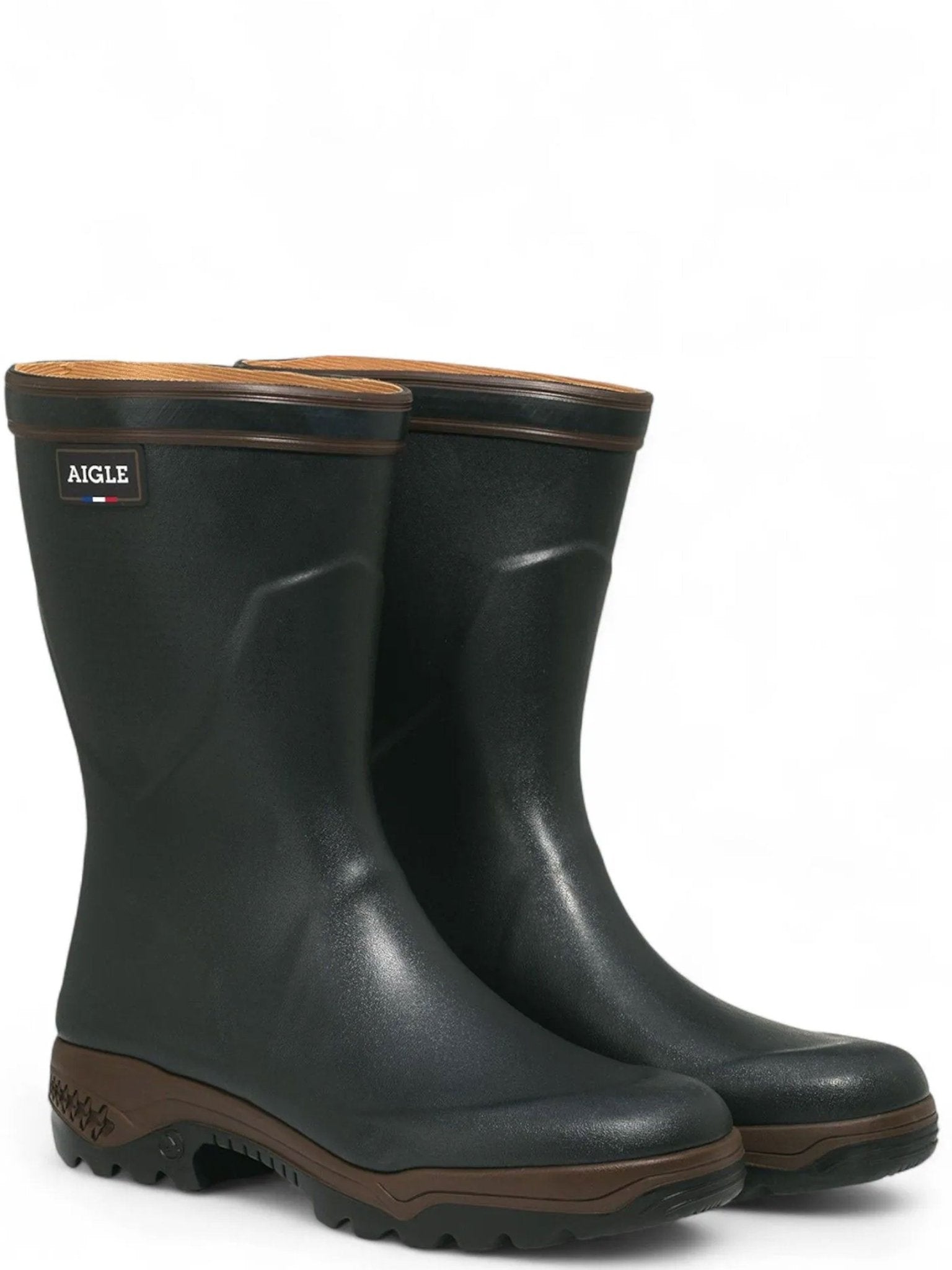 Aigle Parcours 2 Bottillon mid height Khaki Rubber welly boots / Wellington boots / wellies Aigle