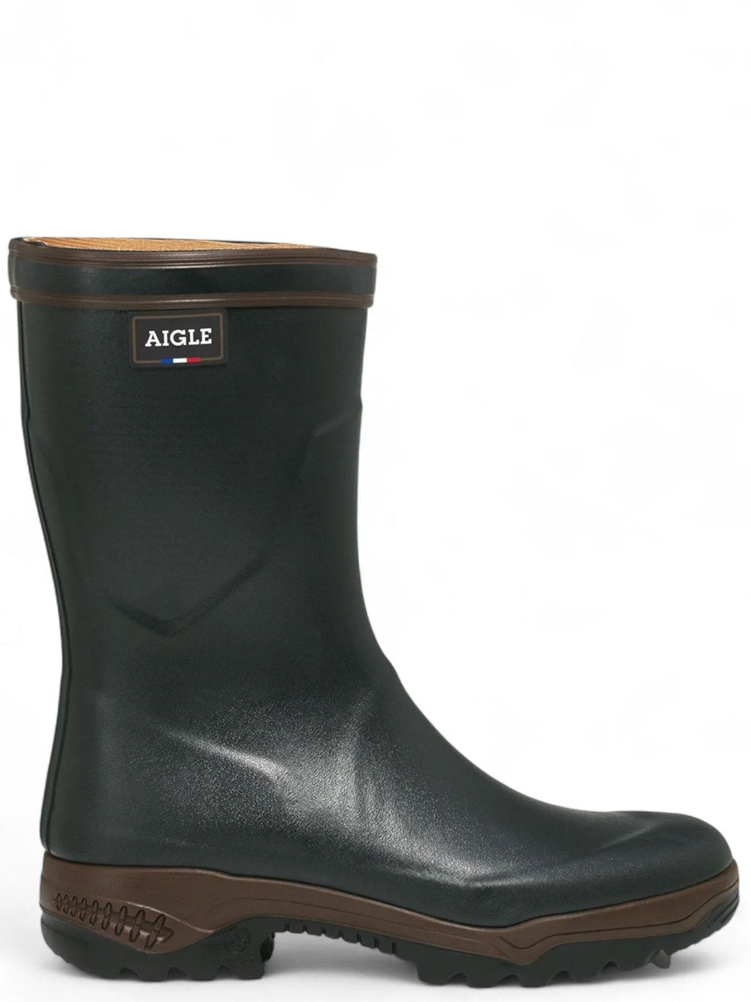 Aigle Parcours 2 Bottillon mid height Khaki Rubber welly boots / Wellington boots / wellies Aigle