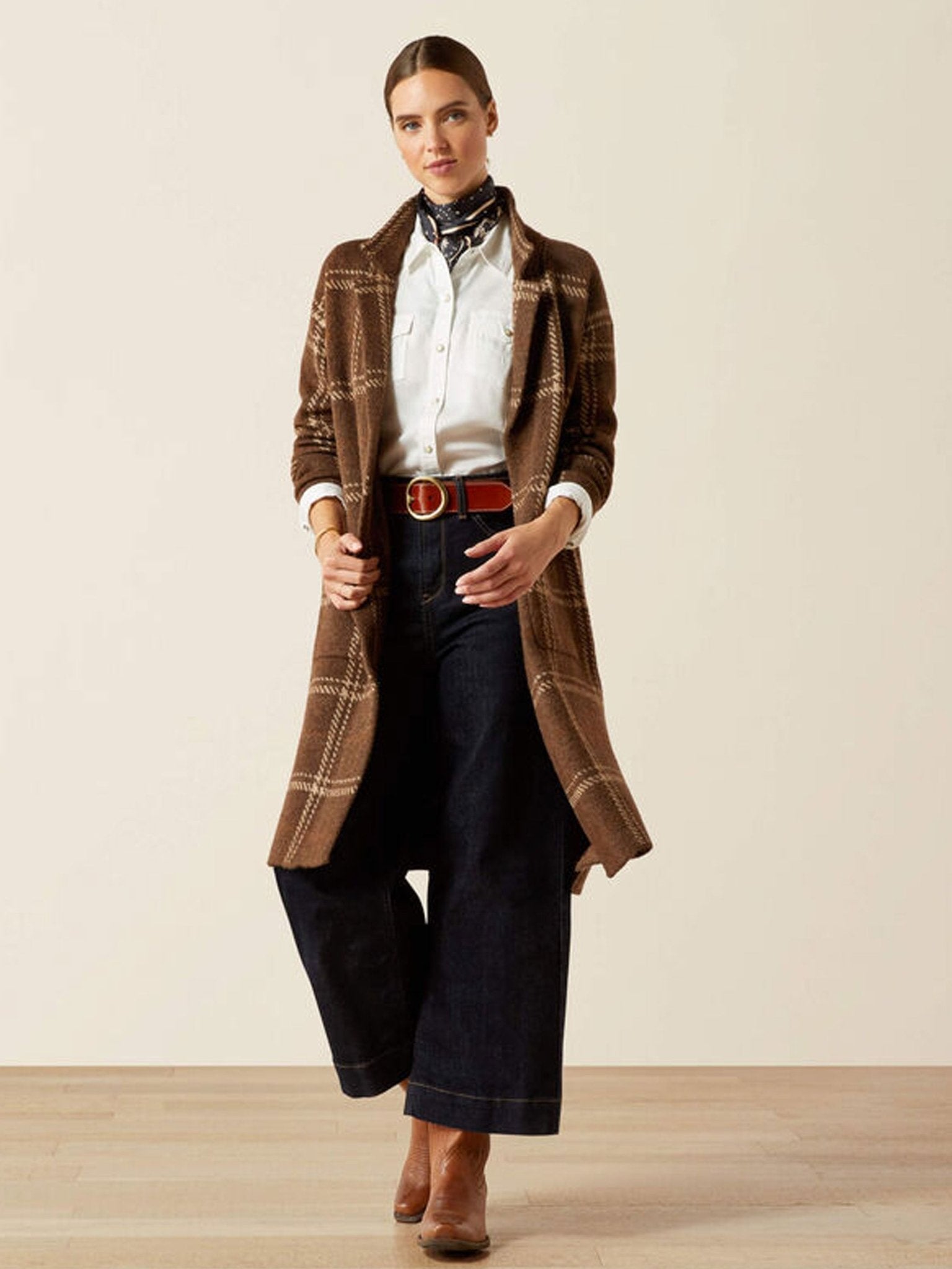 Ariat - Ballston Cardigan Womens Merino wool chic oversized cosy throw on ladies Ariat