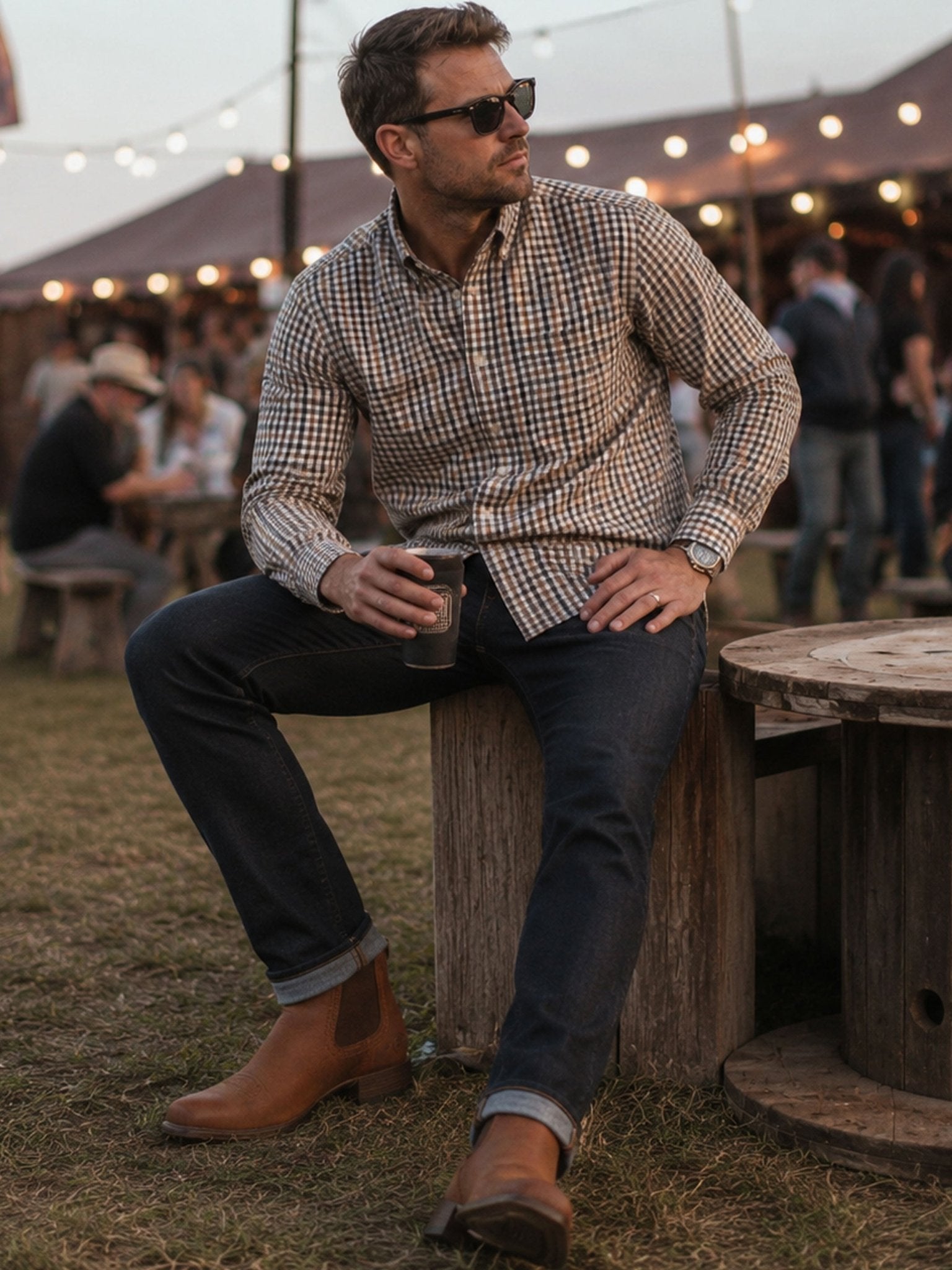 Ariat Booker Ultra Square Toe Western Boots – Men’s Leather Chelsea Boots Ariat Boots