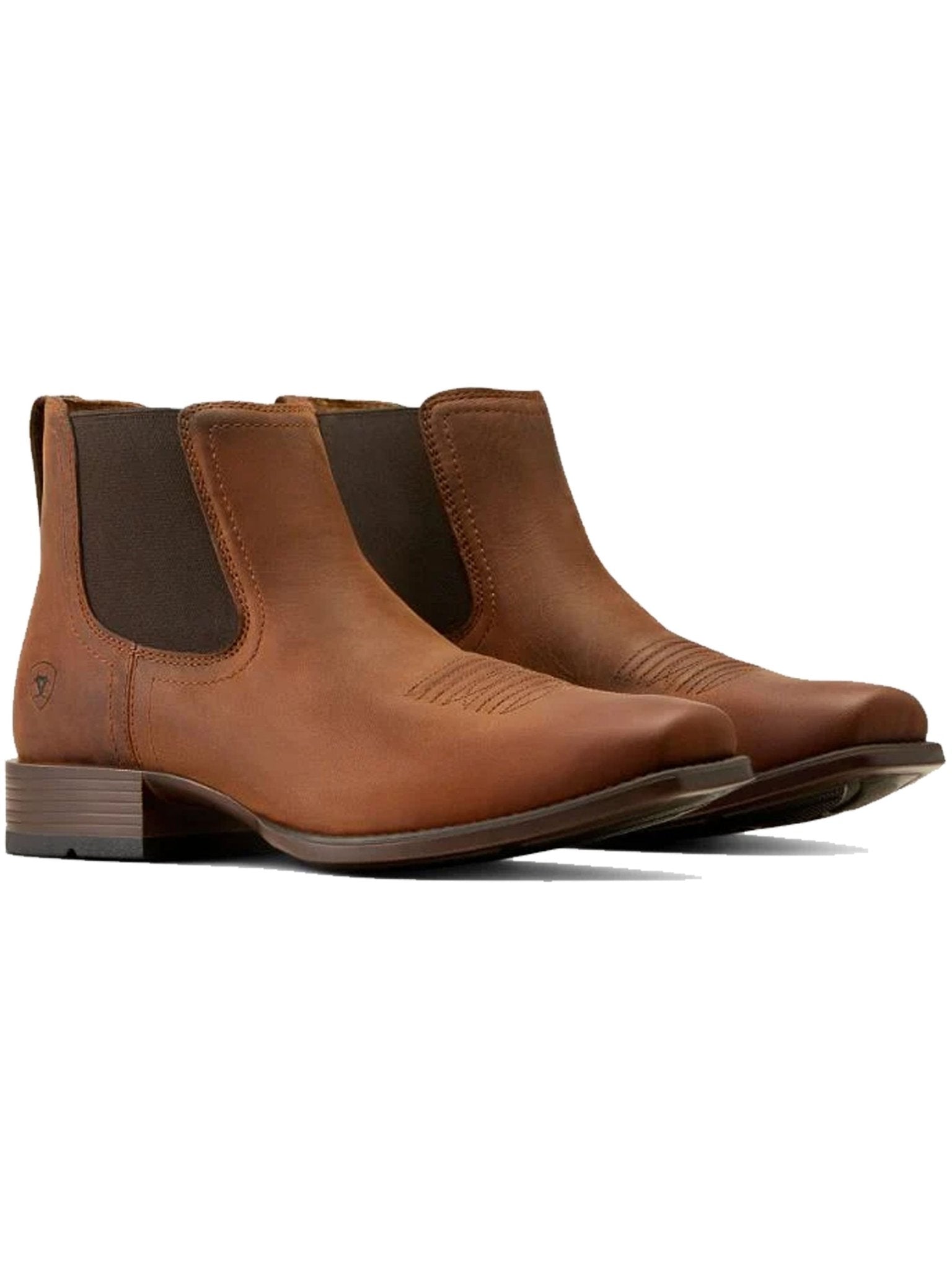 Ariat Booker Ultra Square Toe Western Boots – Men’s Leather Chelsea Boots Ariat Boots