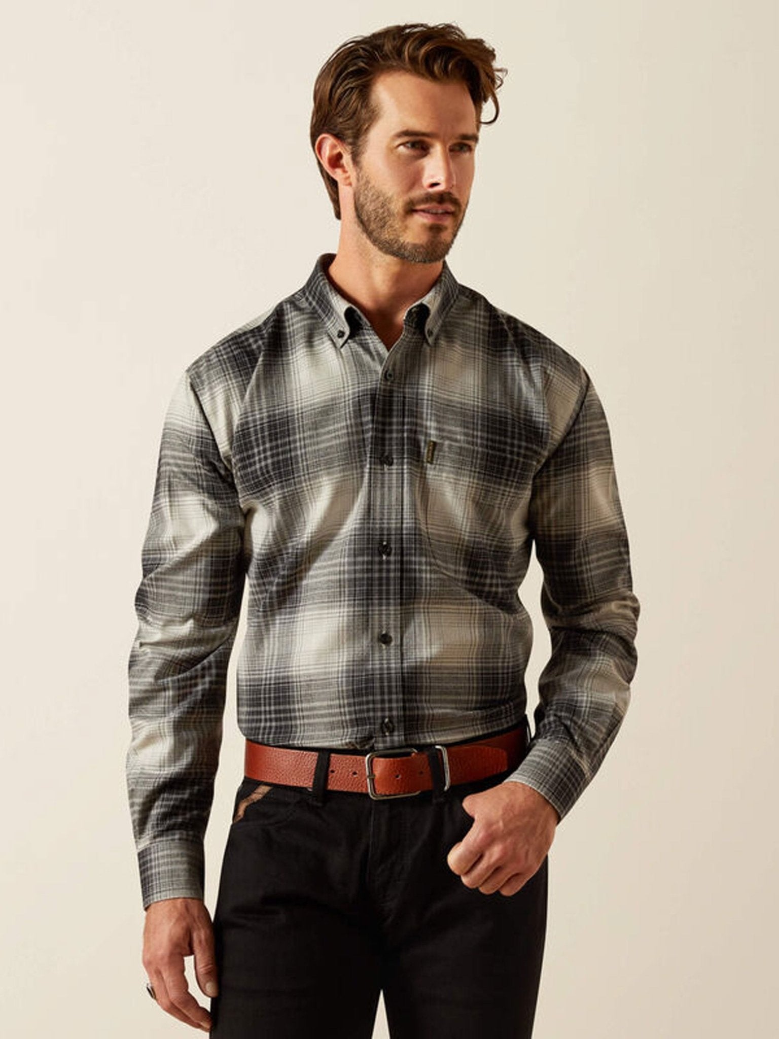 Ariat - Clement Mens Shirt / men button down flannel long sleeve shirt Ariat