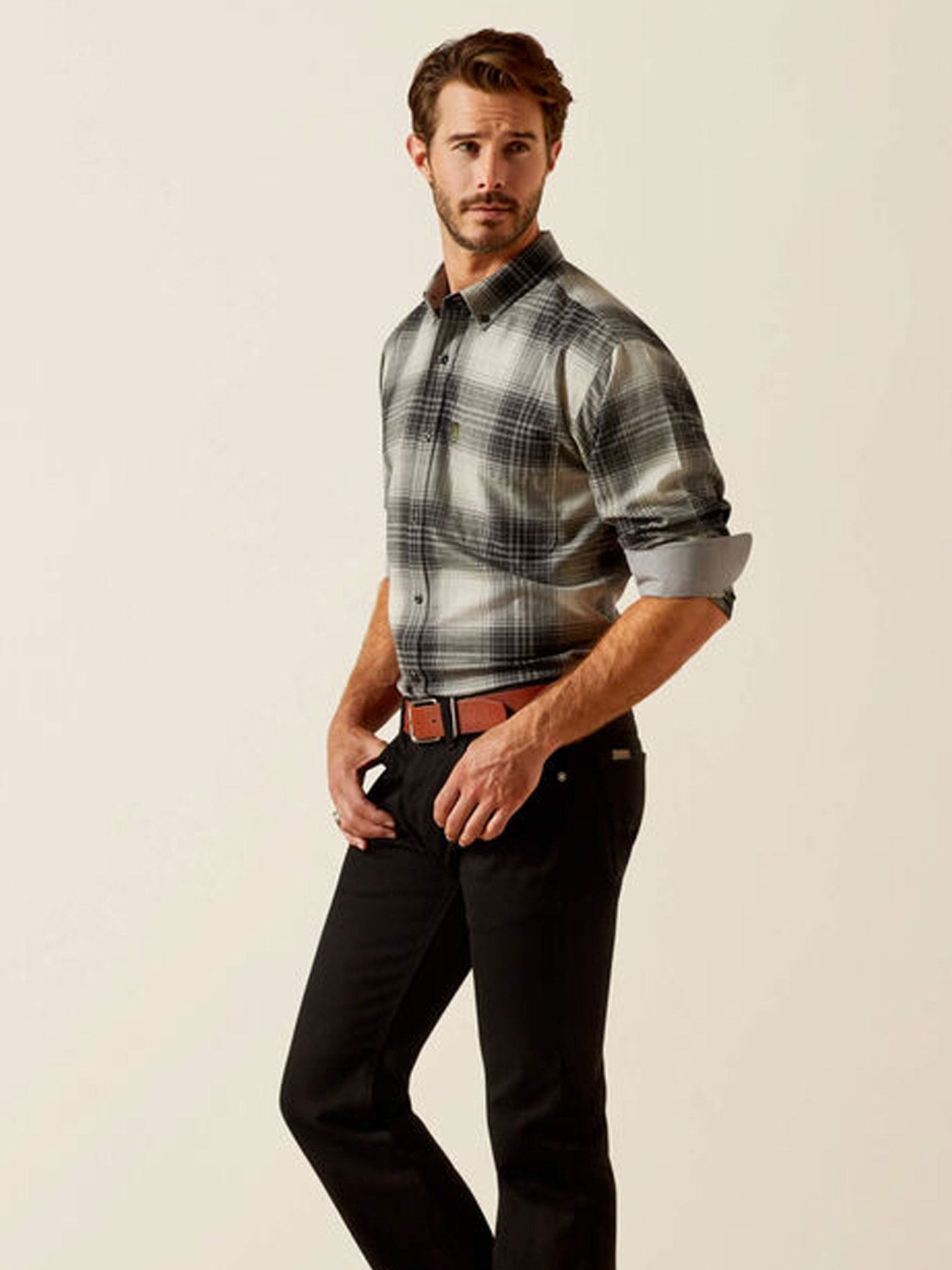 Ariat - Clement Mens Shirt / men button down flannel long sleeve shirt Ariat