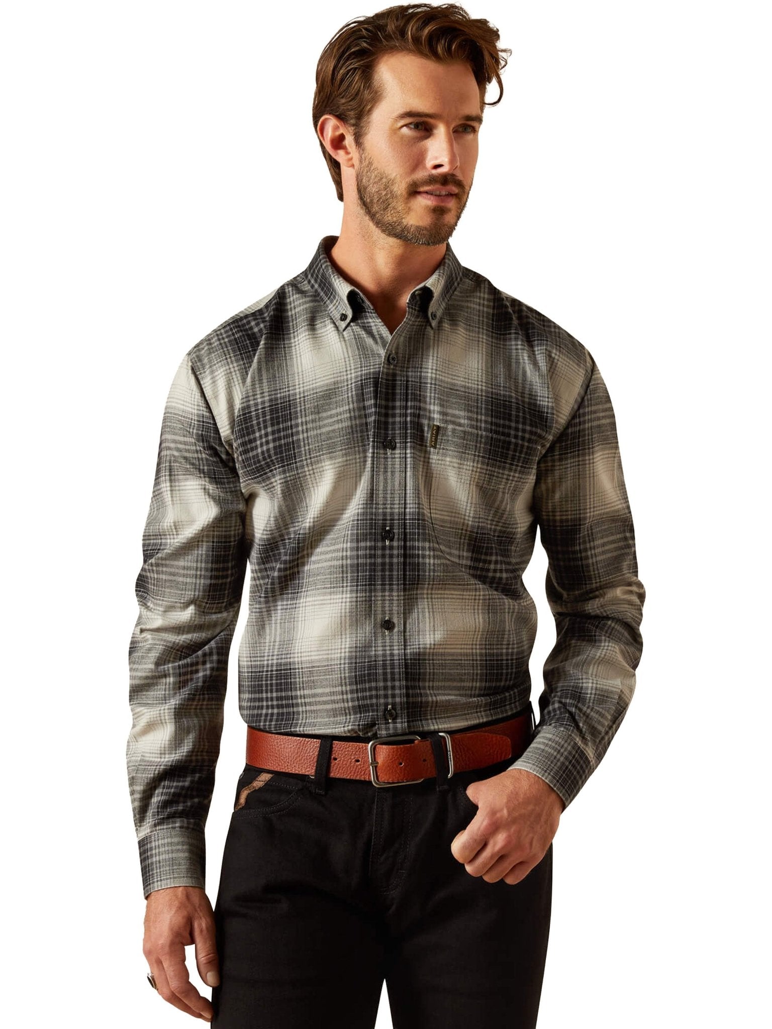 Ariat - Clement Mens Shirt / men button down flannel long sleeve shirt Ariat