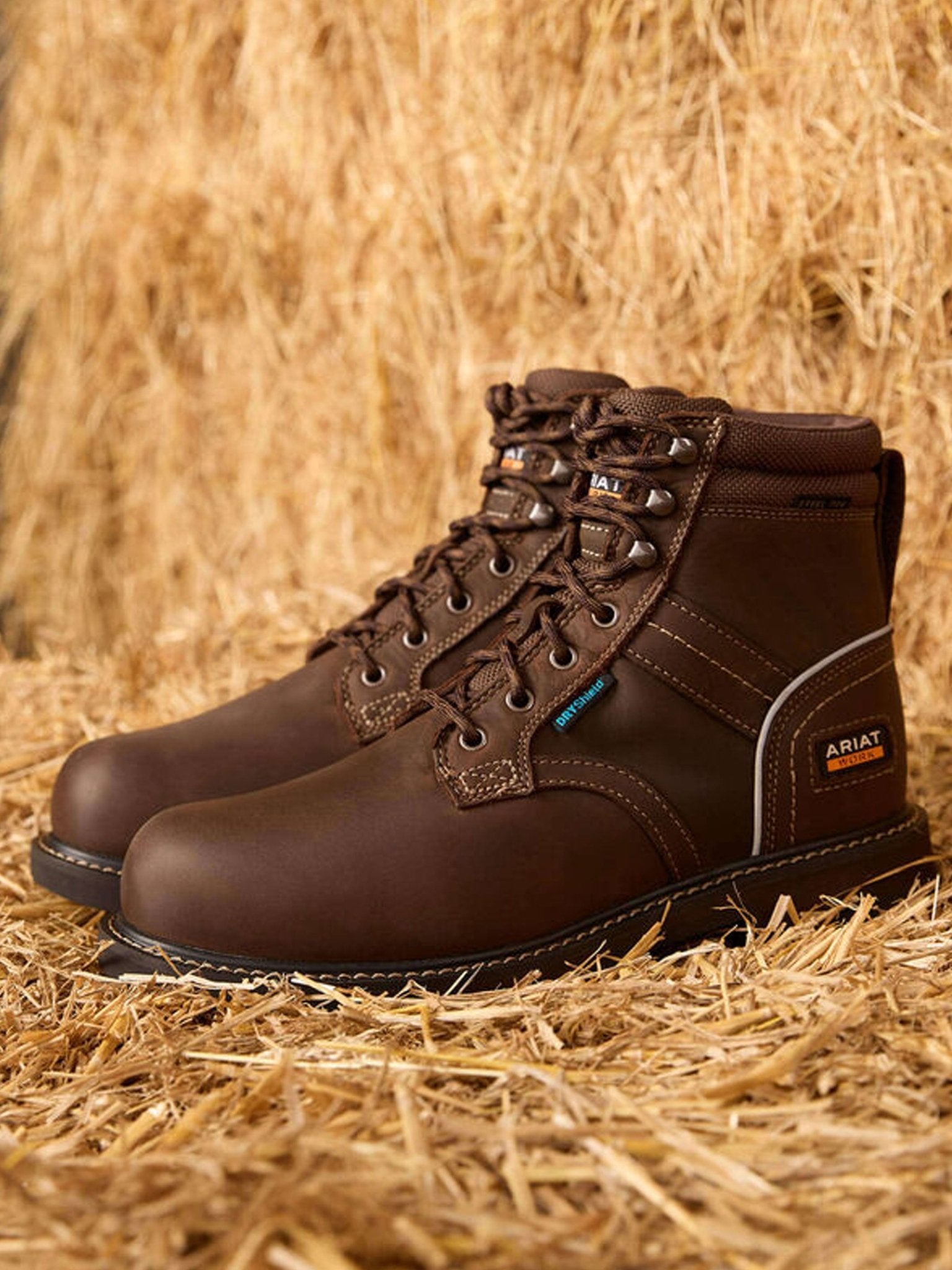 Ariat Groundbreaker Waterproof Work Safety Boot 6" Lace Steel Toe