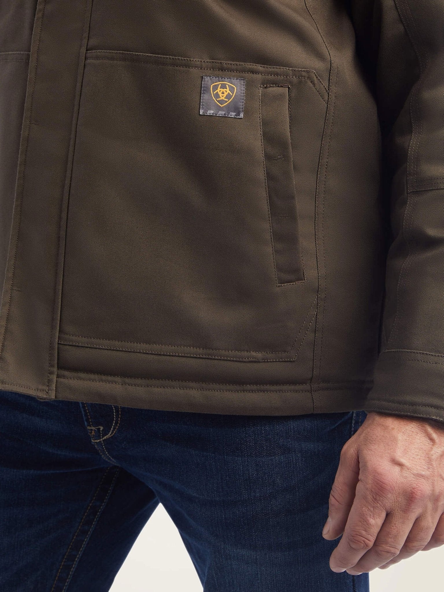 Ariat - Mens Rebar DuraCanvas Sherpa - Lined Coat / water repellent mens jacket Ariat