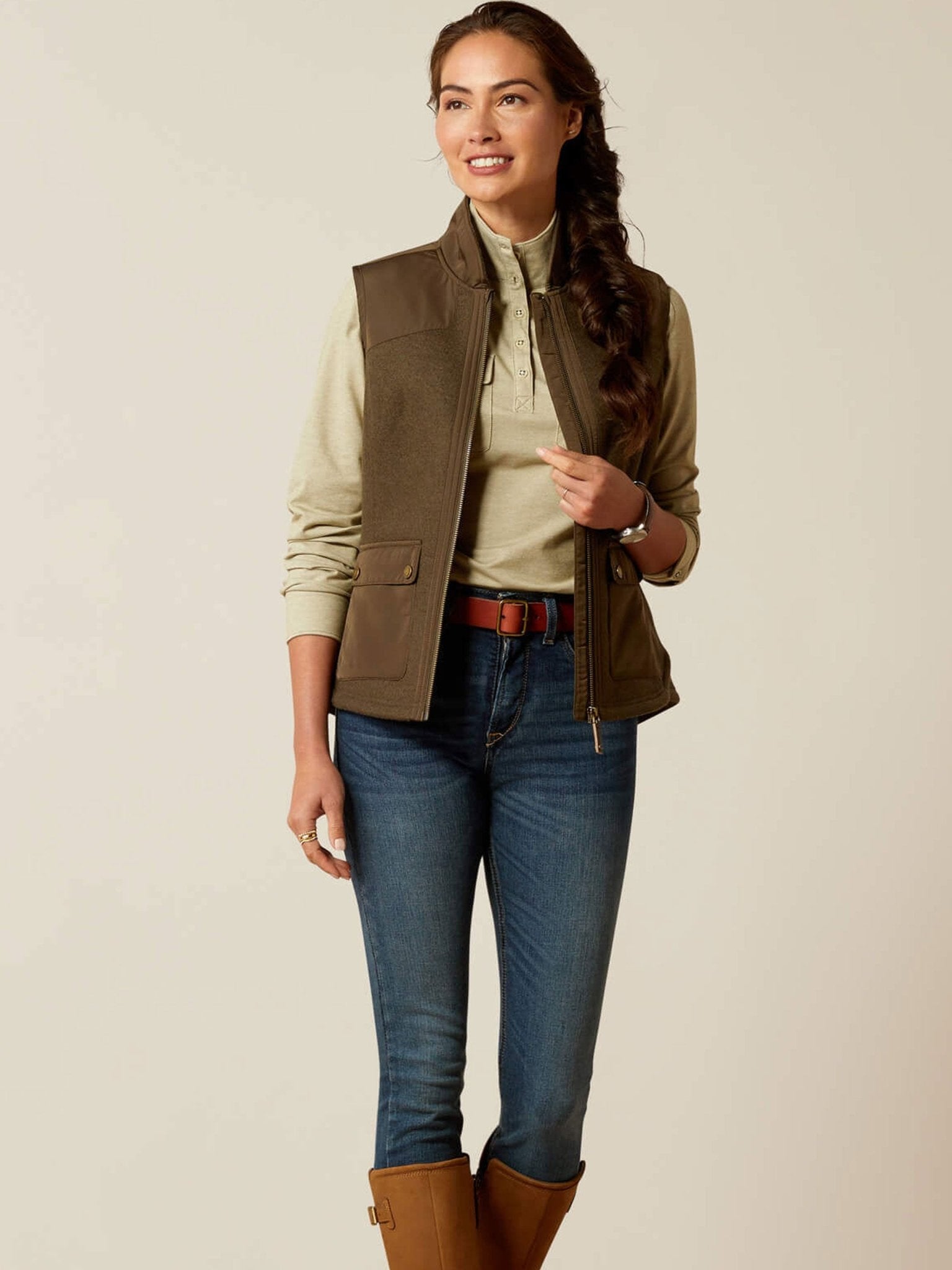 Ariat - Millbrae ladies Gilet Ethical Wool Blend - womens bodywarmers / Waistcoat Ariat