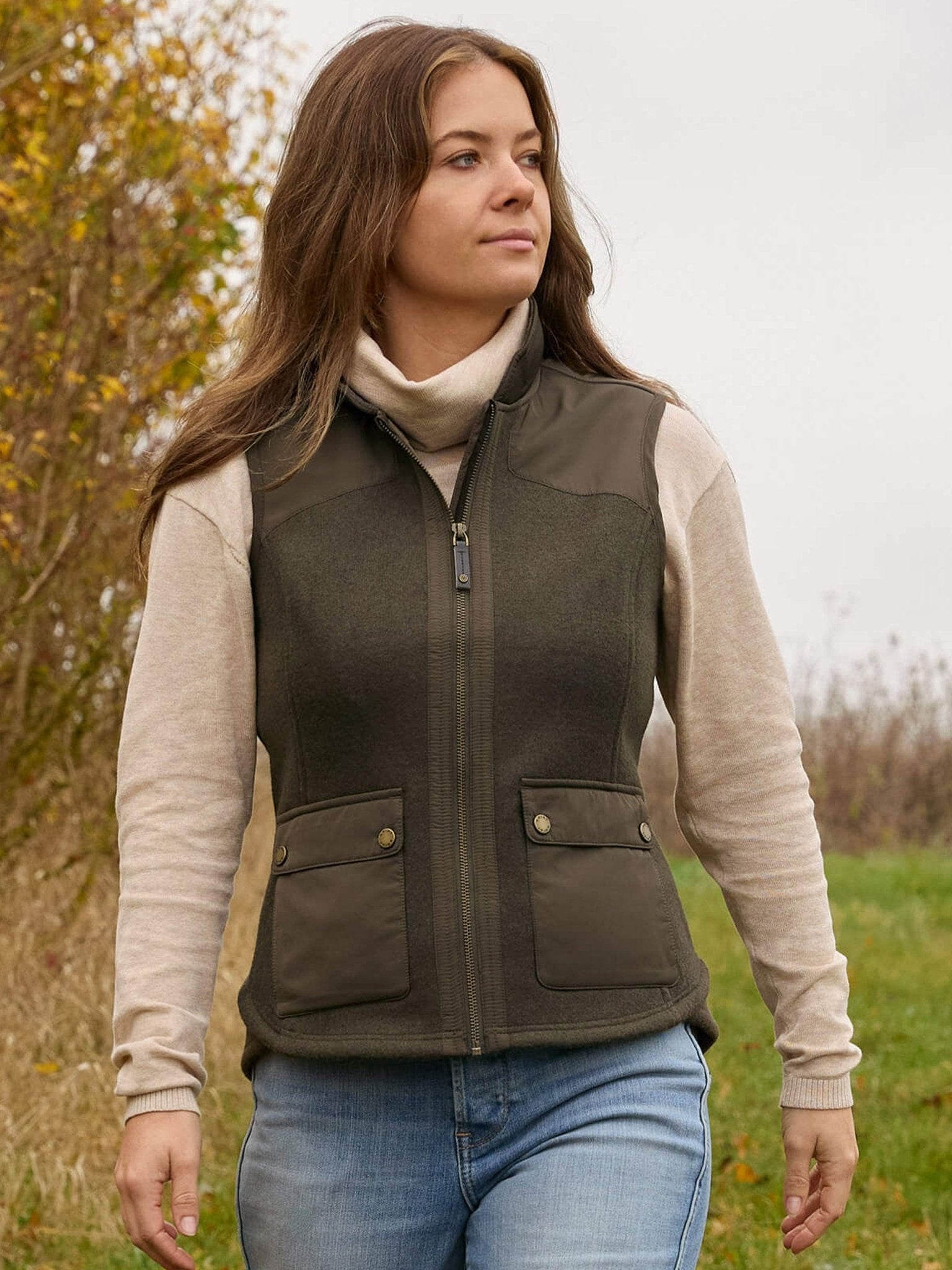 Ariat - Millbrae ladies Gilet Ethical Wool Blend - womens bodywarmers / Waistcoat Ariat