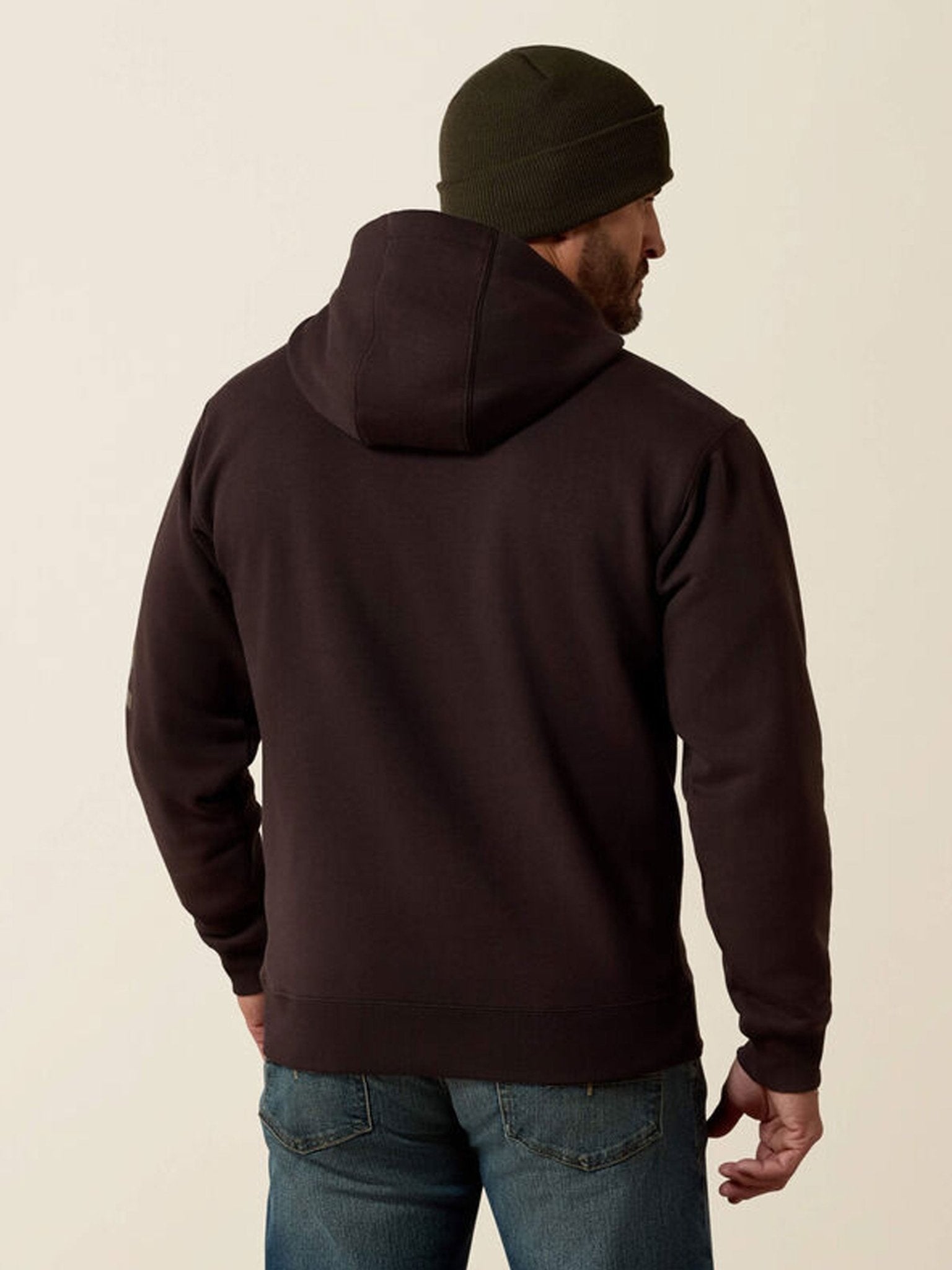 Ariat Rebar Lightweight Logo Mens Hoodie – Durable Workwear Pullover Ariat Knitwear