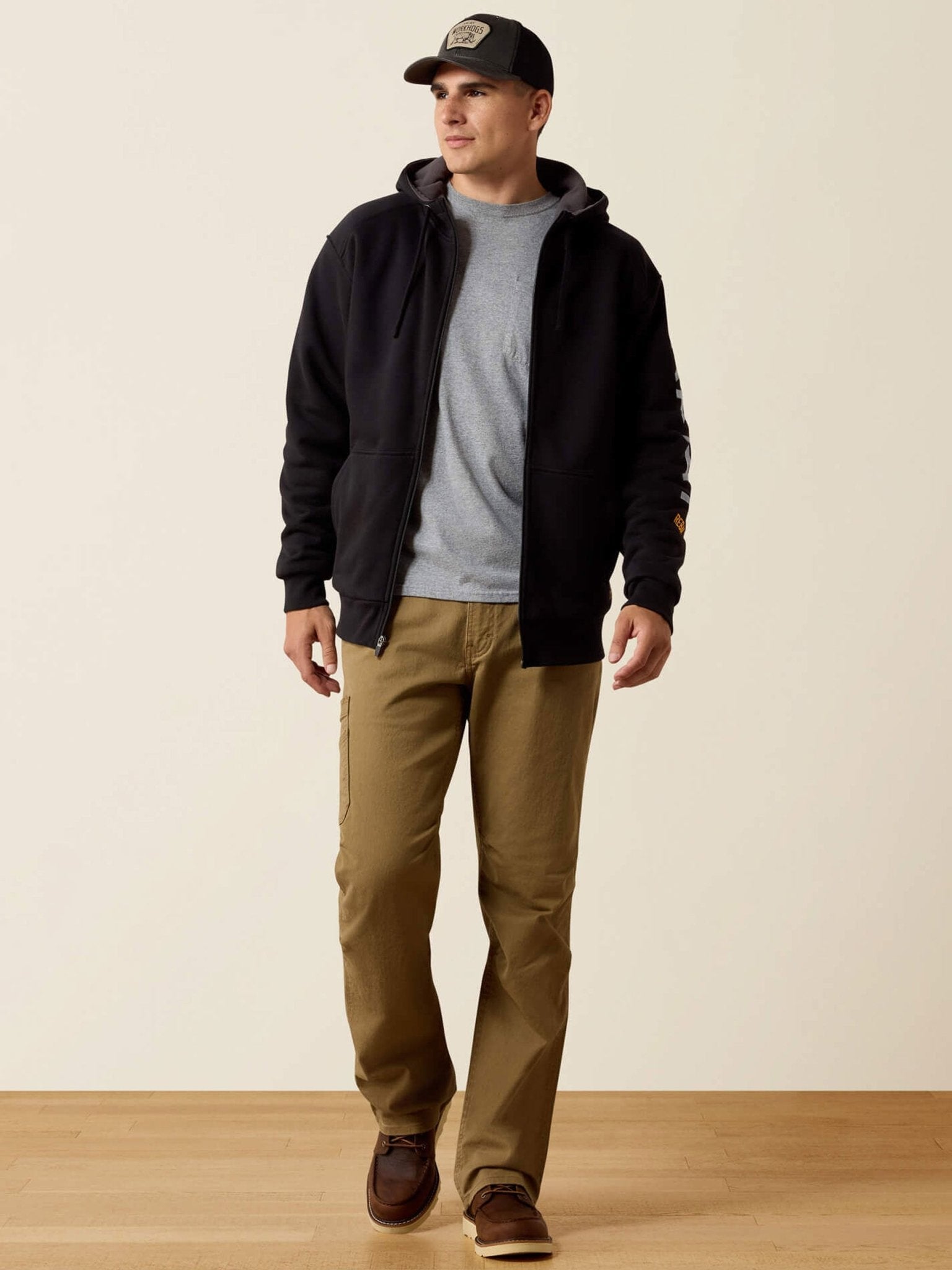 Ariat Rebar Mens Water Repellent Fleece Lined Hoodie - Work & Outdoor Ariat Fleece & Gilet