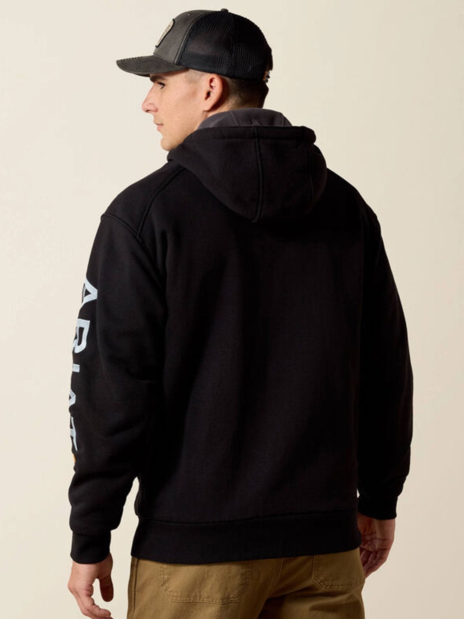 Ariat Rebar Mens Water Repellent Fleece Lined Hoodie - Work & Outdoor Ariat Fleece & Gilet