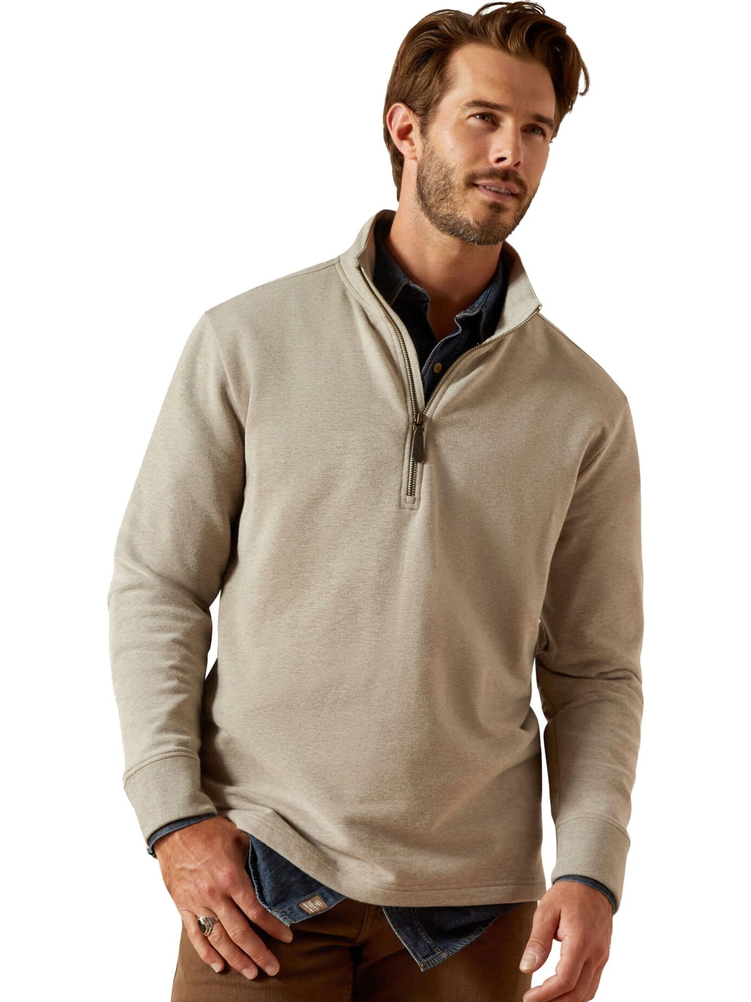 Ariat - Wilford 1/2 Zip Mens Sweatshirt / Mens Jumper / Pullover Long Sleeve Ariat