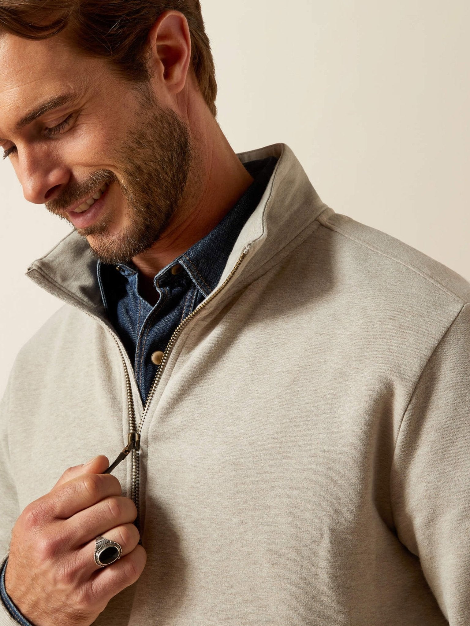 Ariat - Wilford 1/2 Zip Mens Sweatshirt / Mens Jumper / Pullover Long Sleeve Ariat