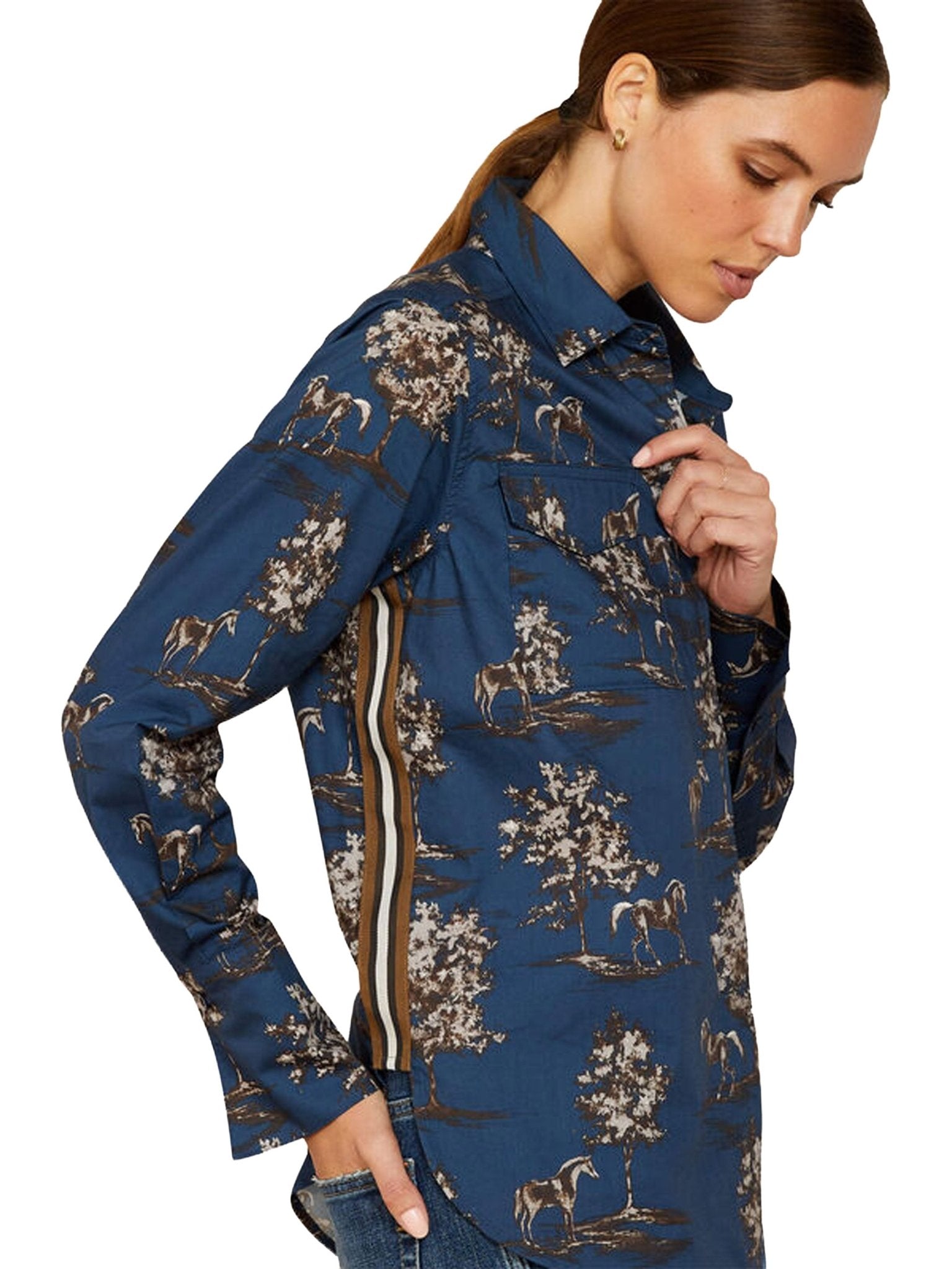 Ariat - Wolseley Ladies Long Sleeve Shirt / womens boxy fit shirt Ariat