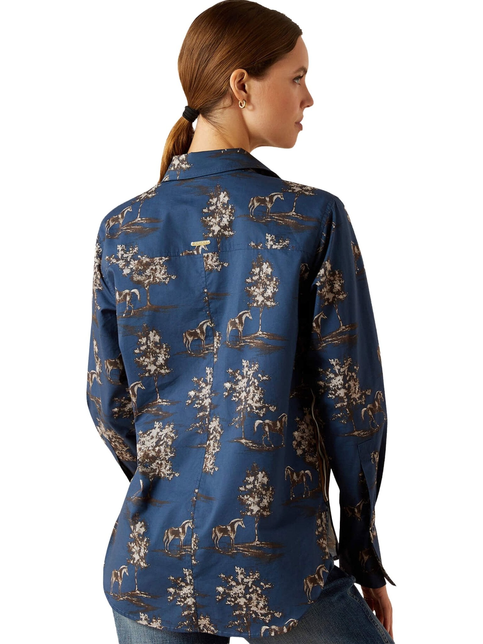 Ariat - Wolseley Ladies Long Sleeve Shirt / womens boxy fit shirt Ariat