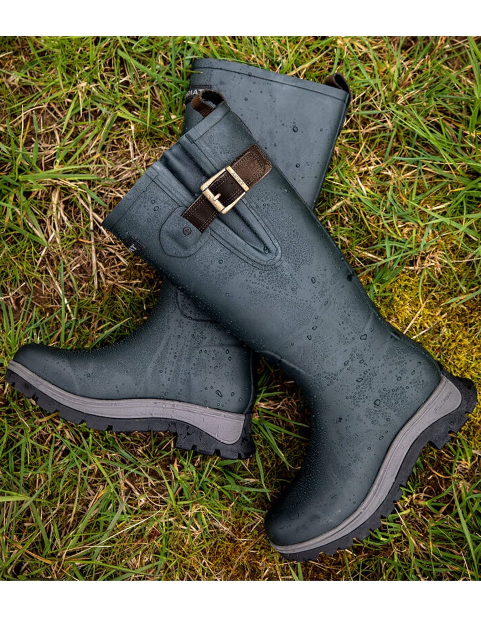 Ariat - Womens Woodstock welly boots / Wellington / waterproof Rubber rain boot ladies Ariat
