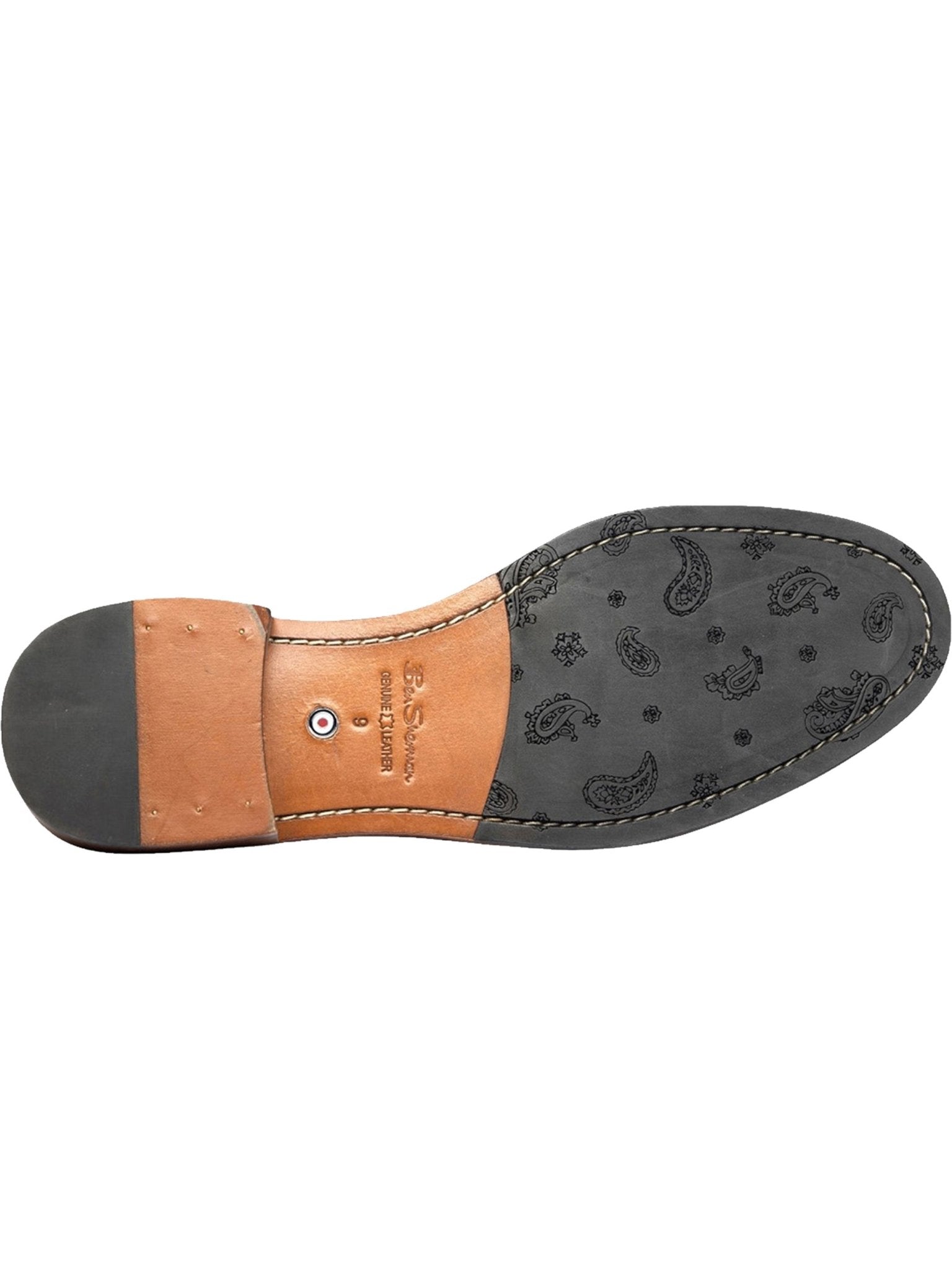 Ben Sherman Alfred Mens Lace Up Brogue Boots - Crafted Burnished Leather Ben Sherman