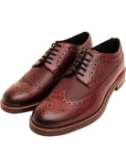 Ben Sherman Archie Mens Lace Up Brogue Shoes - Crafted Burnished Leather Ben Sherman