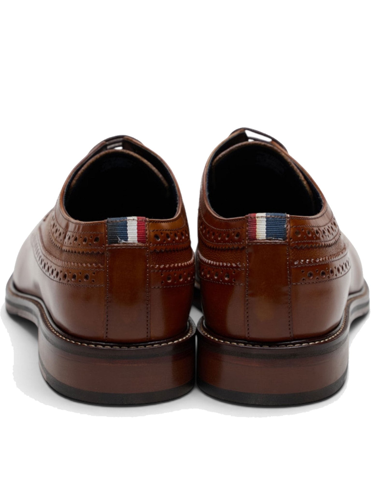 Ben Sherman Archie Mens Lace Up Brogue Shoes - Crafted Burnished Leather Ben Sherman Shoes