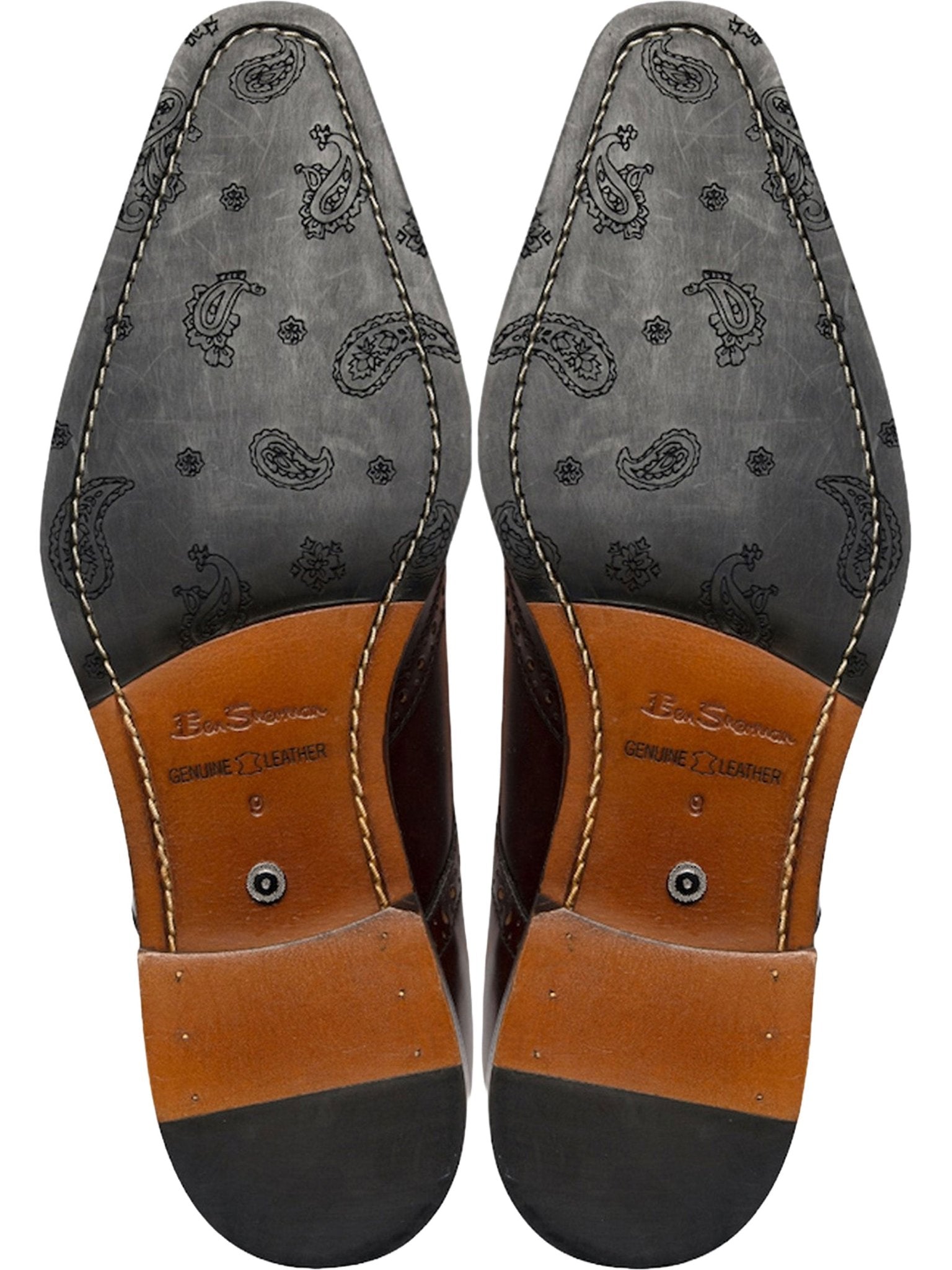 Ben Sherman Kenton Mens Lace Up Derby Shoes - Crafted 100% Leather Upper Ben Sherman