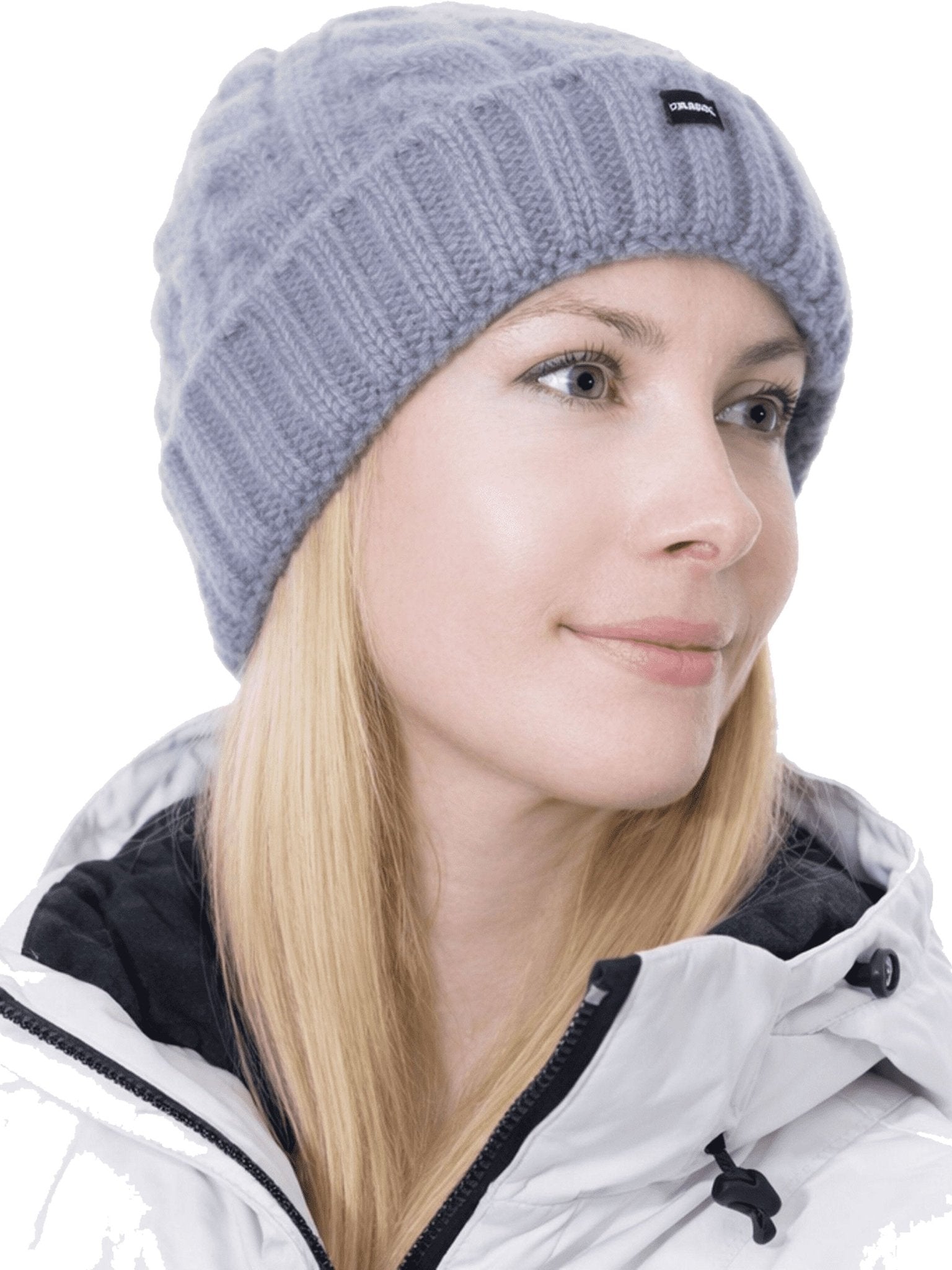 Craggi Ladies Bobble Hat Grey Cable Knit Pom Sports womens Beanie CRAGGI Hats