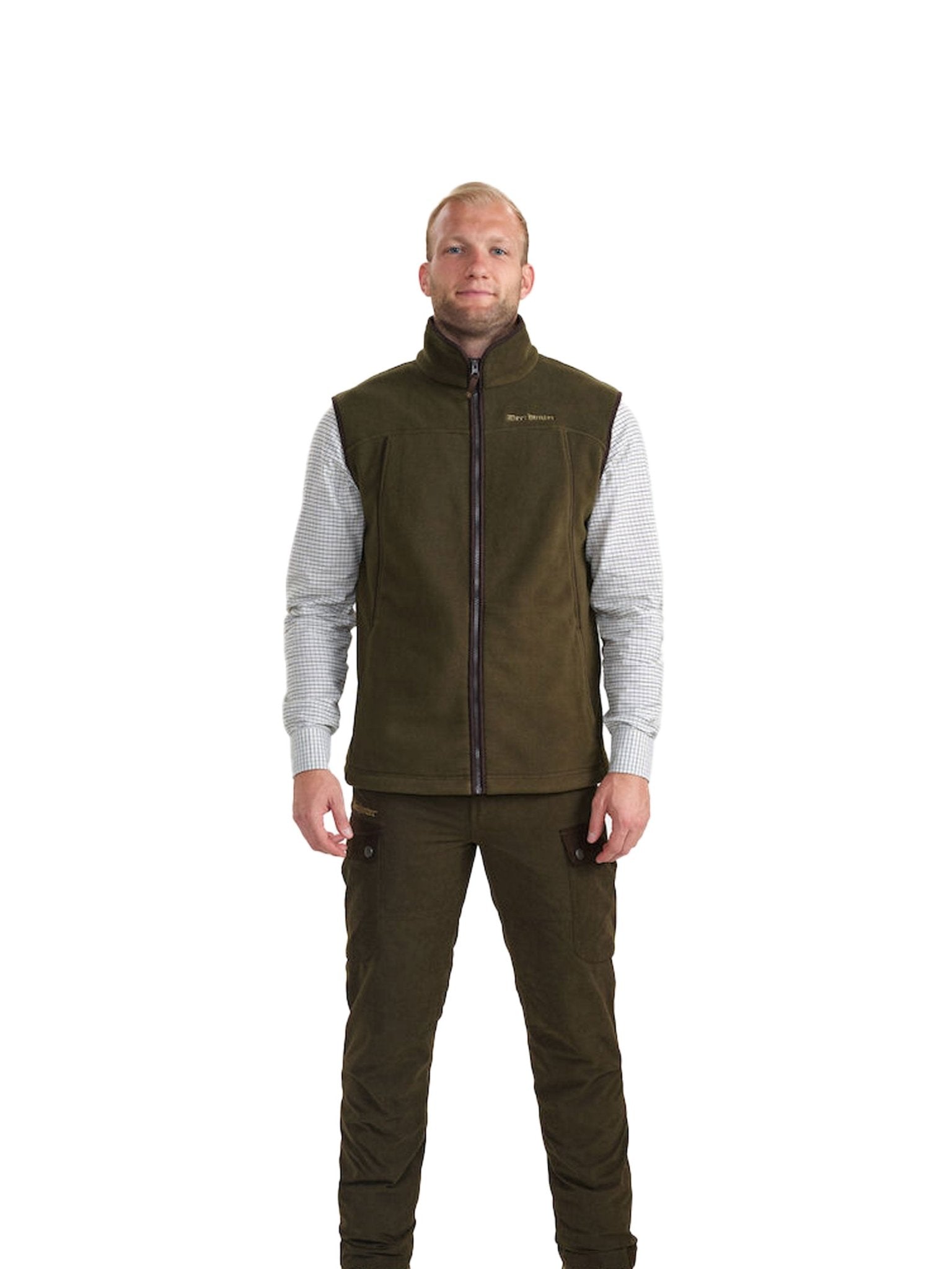 Deerhunter - Mens Fleece gilet / waistcoat - mens Eagle Fleece Gilet 320gram stretch with pockets. Deerhunter