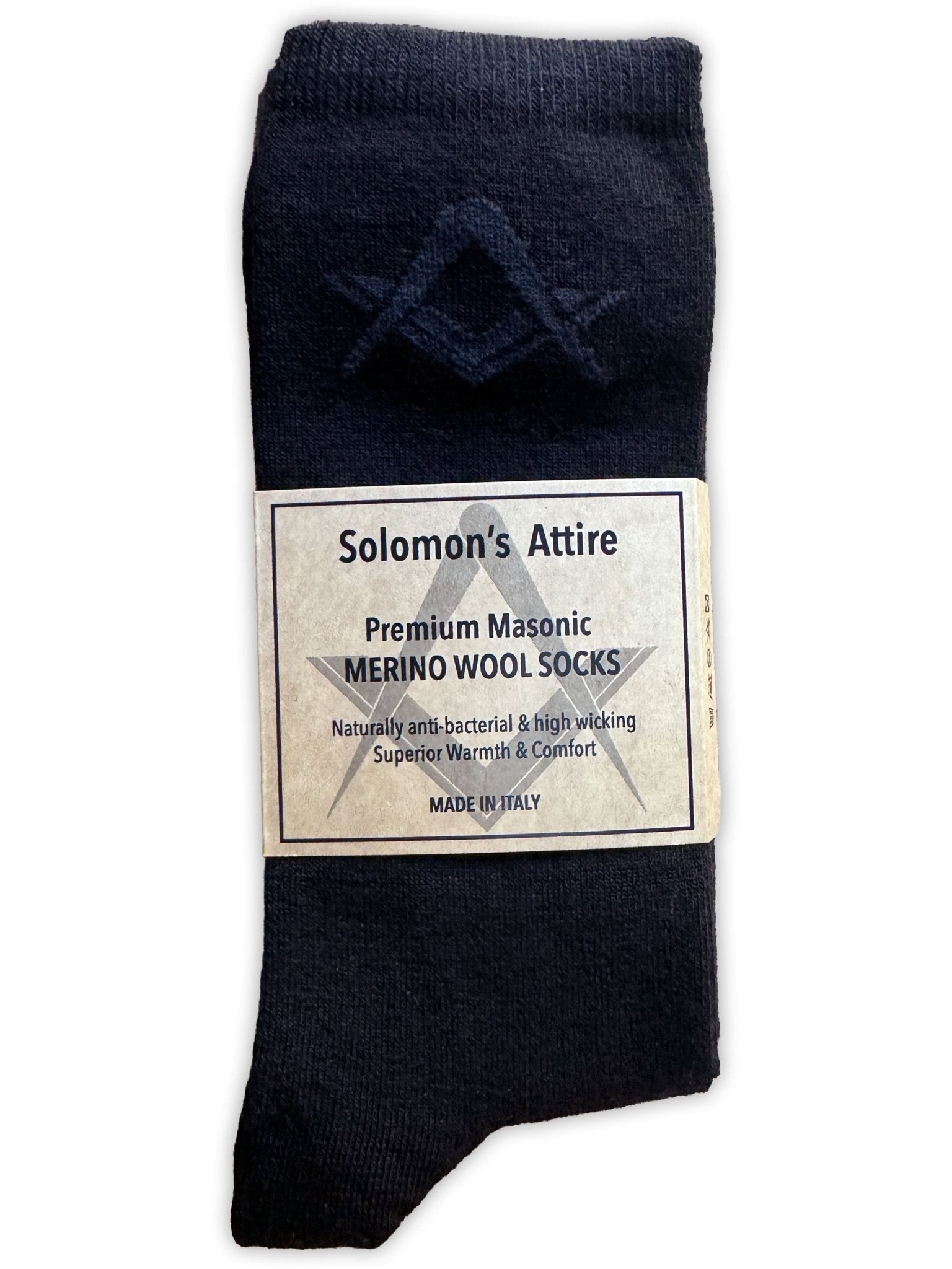 Freemason Masonic regalia Merino Wool Socks - 3 Pack - Made In Italy (72% merino) Masonic Regalia