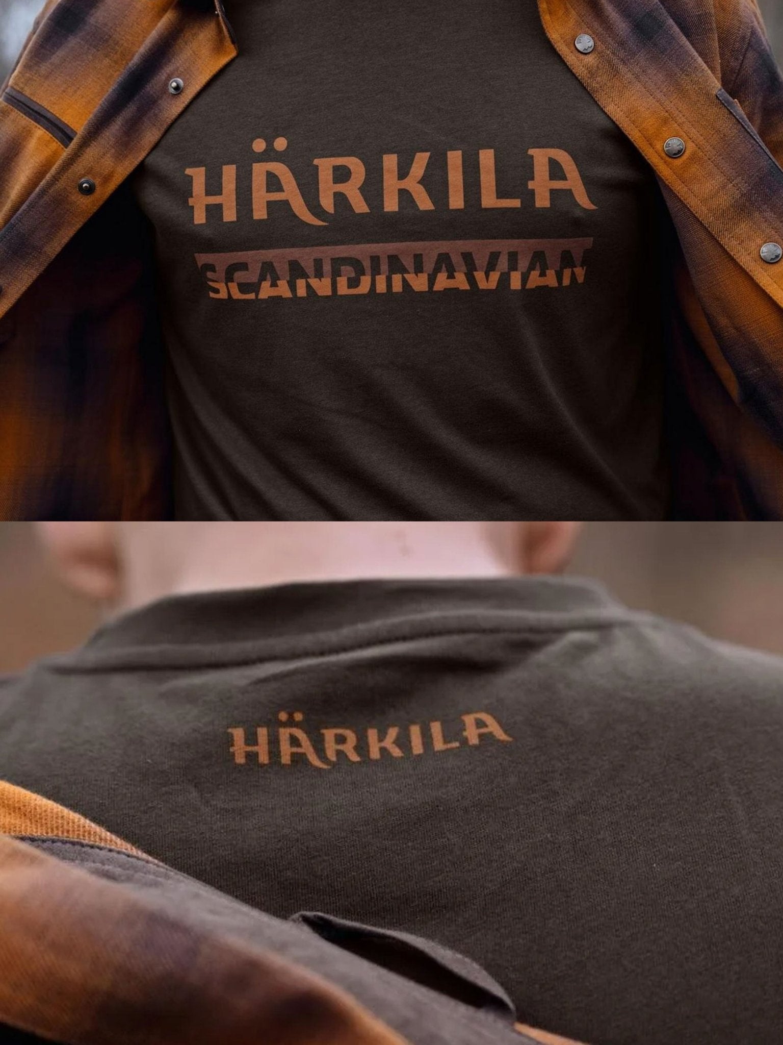 Harkila Mens Short Sleeve Tee / T-Shirt - Scandinavian Print Harkila T-Shirt