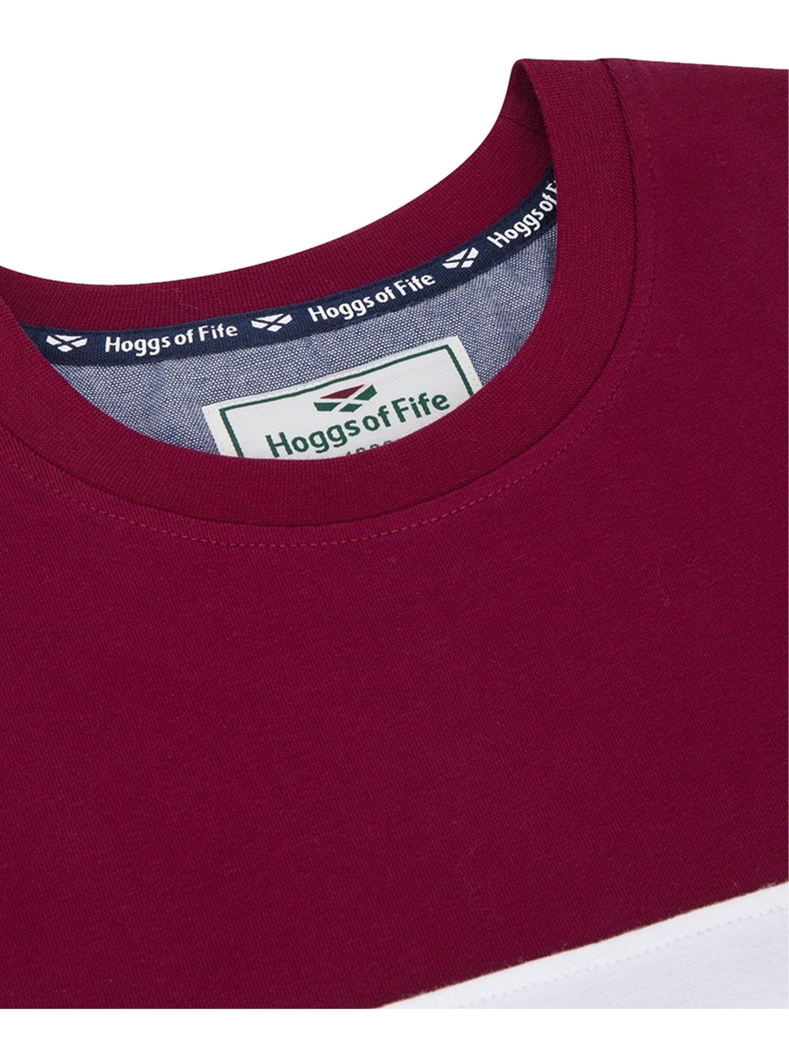 Hoggs of Fife Dalbeattie Colour Block Cotton Stretch T-Shirt