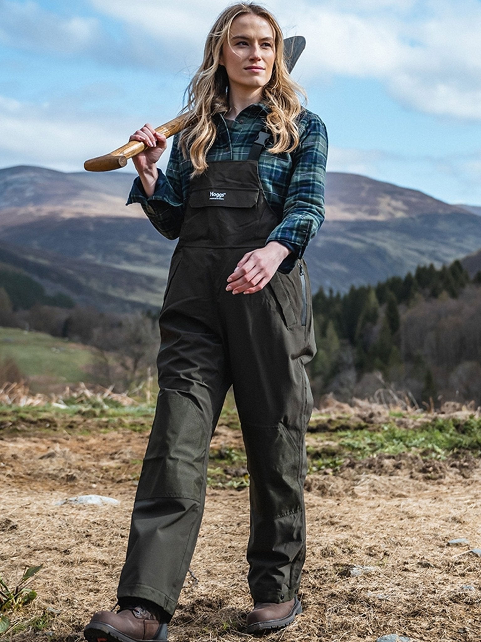 Hoggs of Fife Green King II Waterproof Bib & Brace - Ripstop reinforced EN343 rated 3:3 Hoggs of Fife