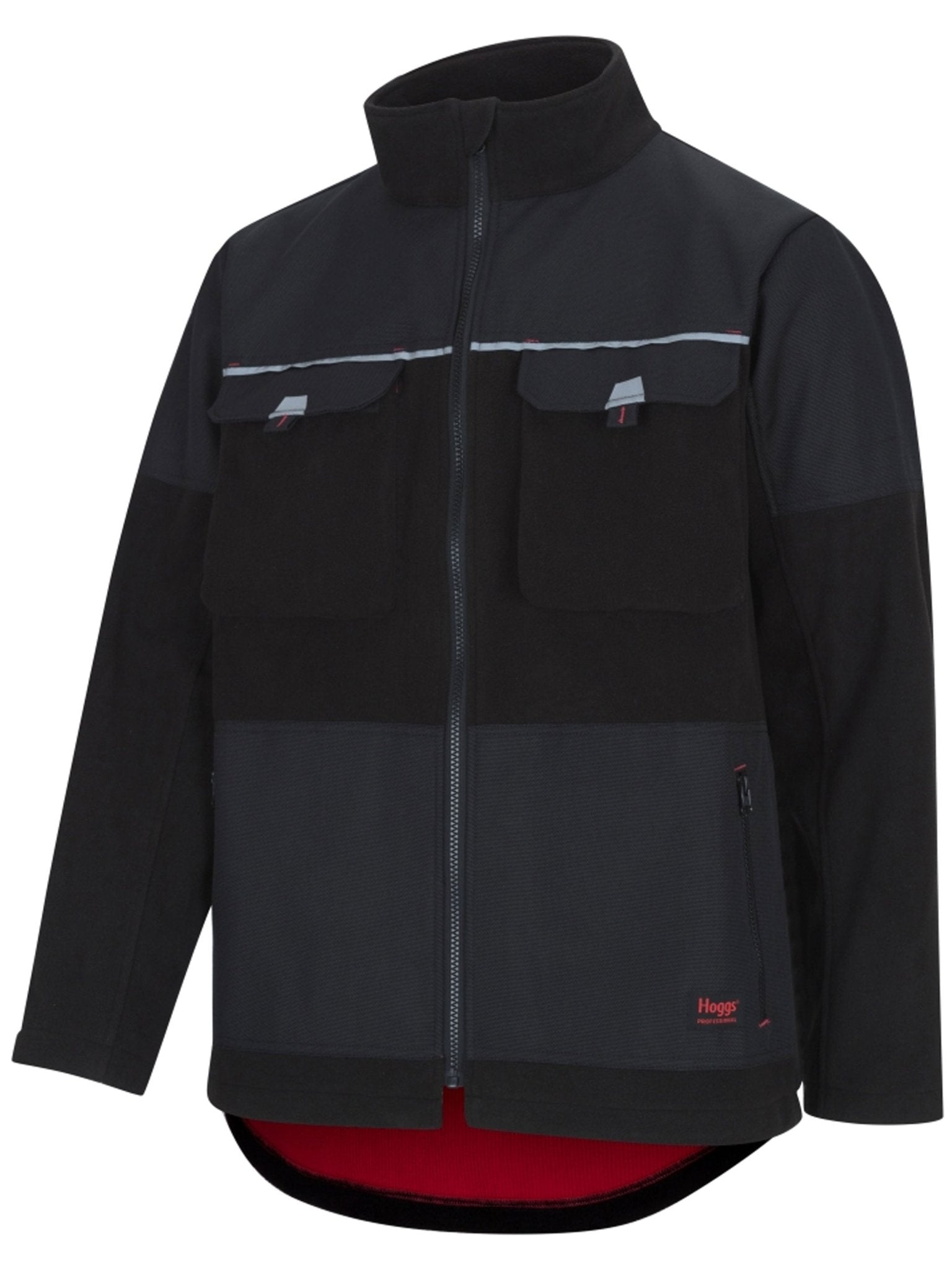 Hoggs of Fife - Mens Bonded Waterproof laimnated Nylon Fleece Jacket - Granite Jacket