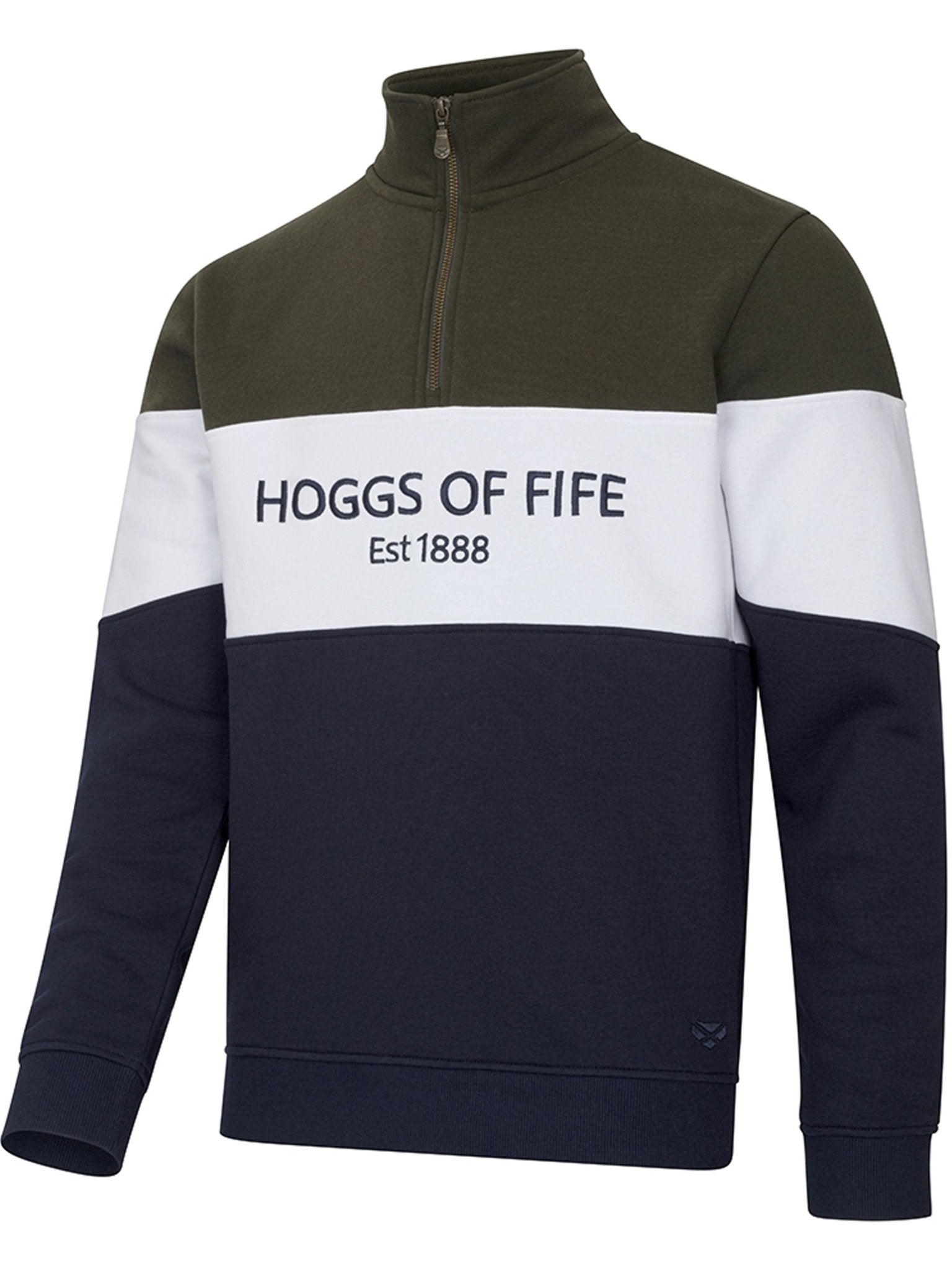 Hoggs of Fife - Mens 1/4 Zip Pullover / Jumper /Sweater - Dumfries