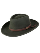 Hoggs of Fife - Perth Crushable Felt Hat - Water repellant - 100% wool felt fabric & Leather band