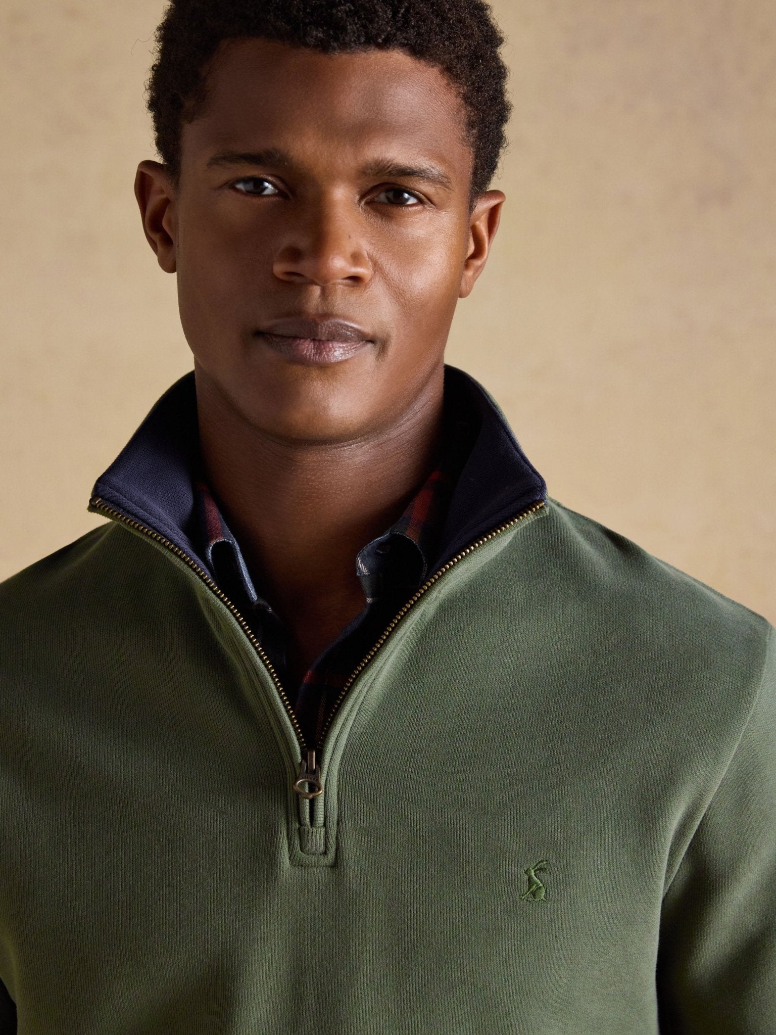 Joules Alistair 1/4 Zip Mens Sweatshirt - 1/4 Zip / Pullover - 100% Cotton Joules Knitwear