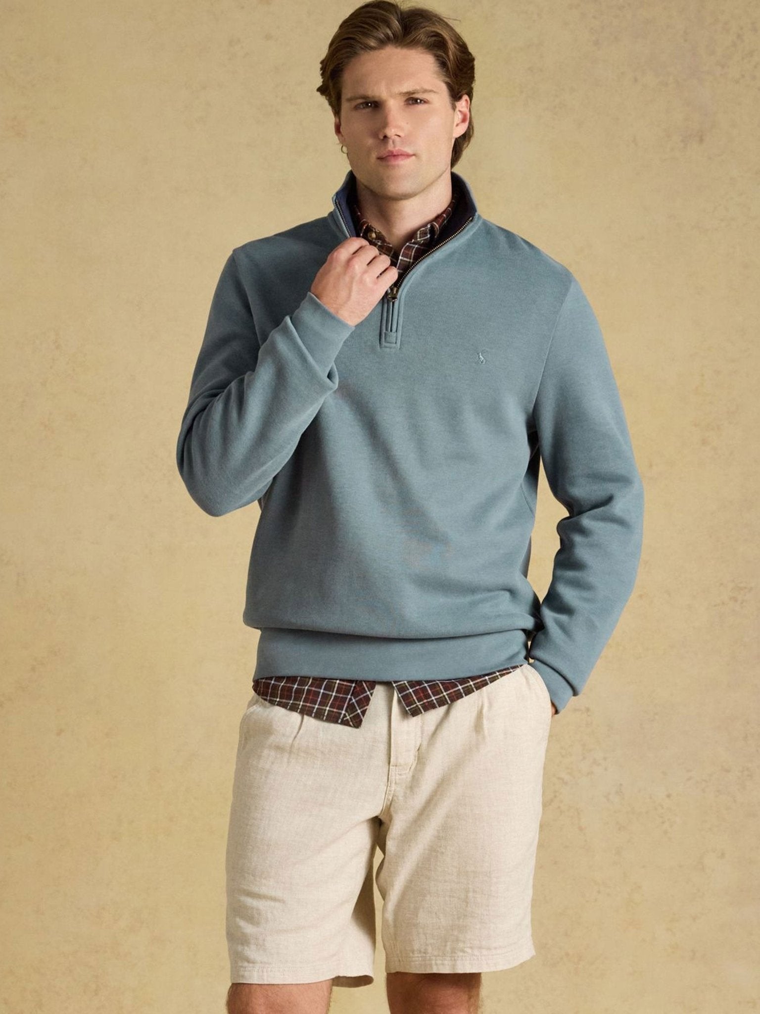 Joules Alistair Men’s 1/4 Zip Cotton Sweatshirt / Pullover jumper Joules Knitwear