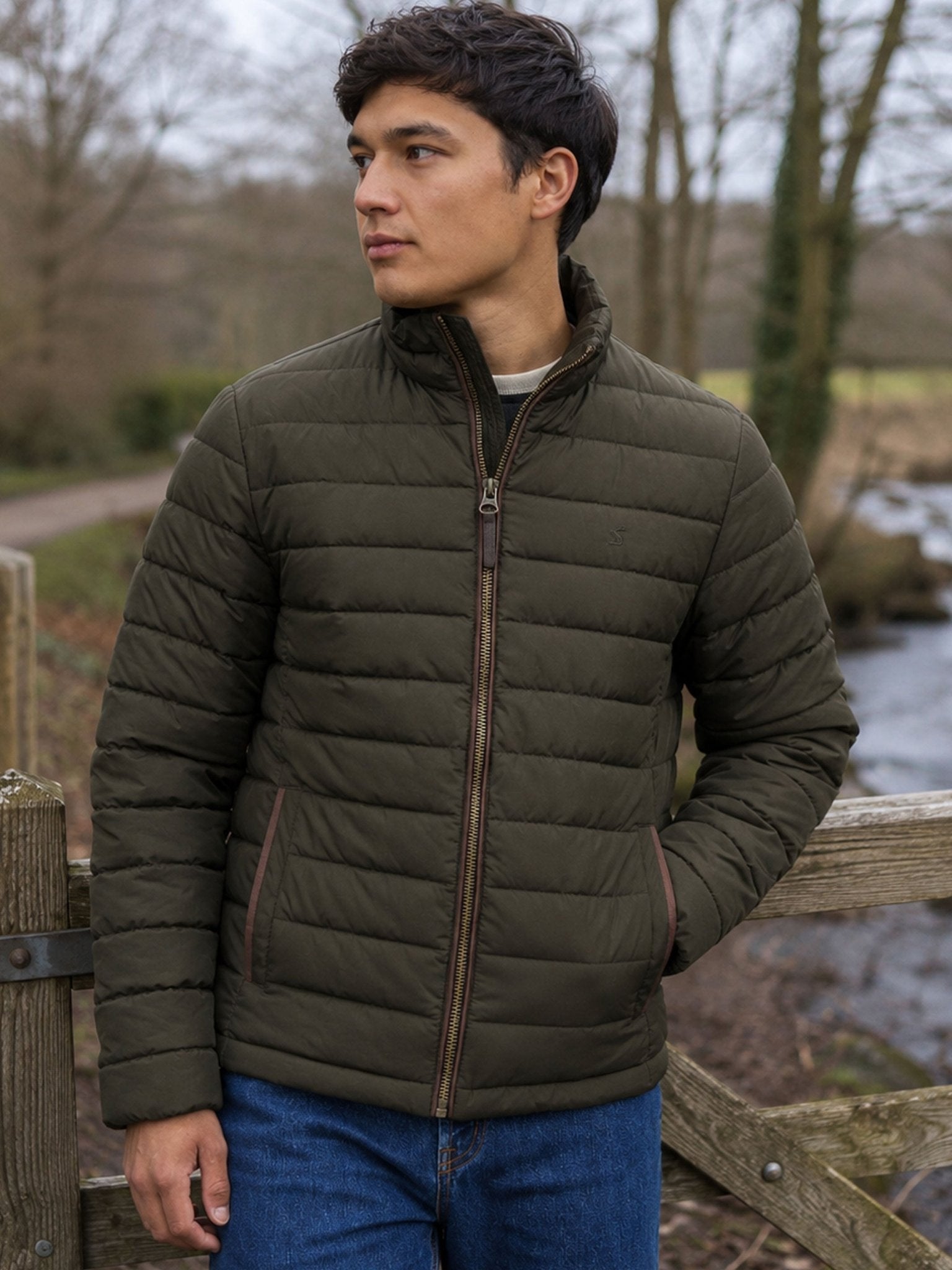 Joules Heritage Padded Mens Coat – Quilted Country Jacket Joules Outerwear