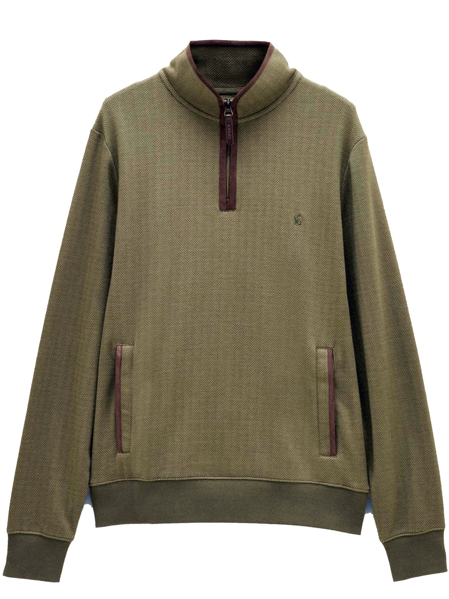 Joules Herringbone Quarter Zip Sweatshirt mens jumper / pullover Joules Knitwear