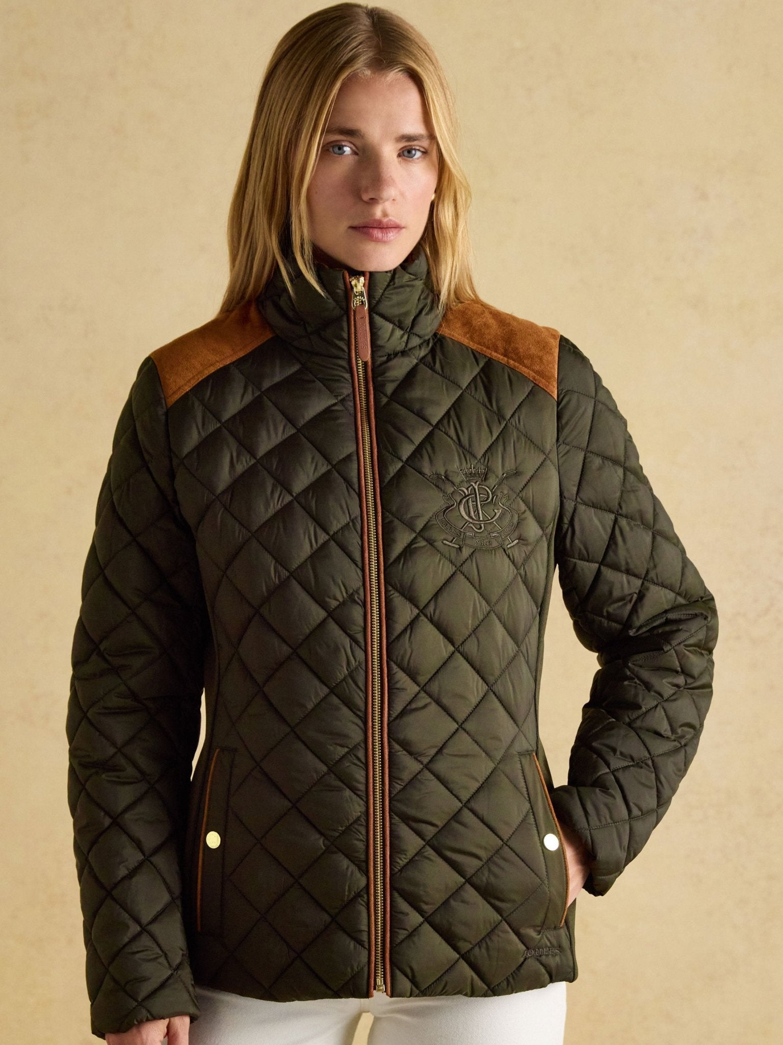 Joules - Joules Braemar Luxe Showerproof Quilted Ladies Jacket / Coat
