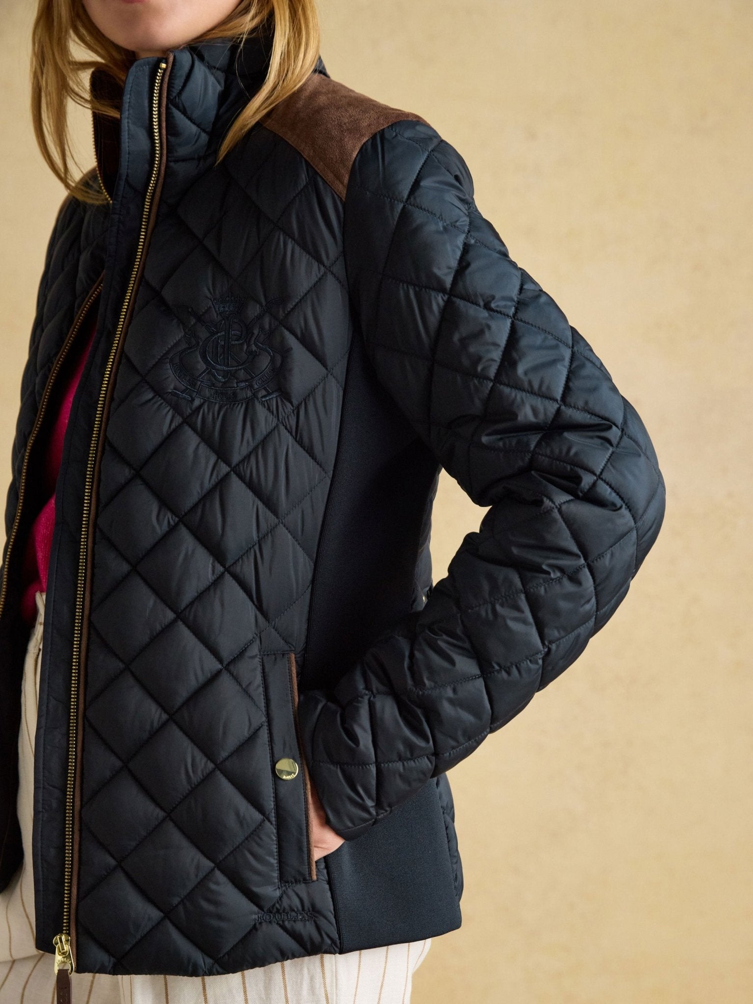 Joules - Joules Braemar Luxe Showerproof Quilted Ladies Jacket / Coat