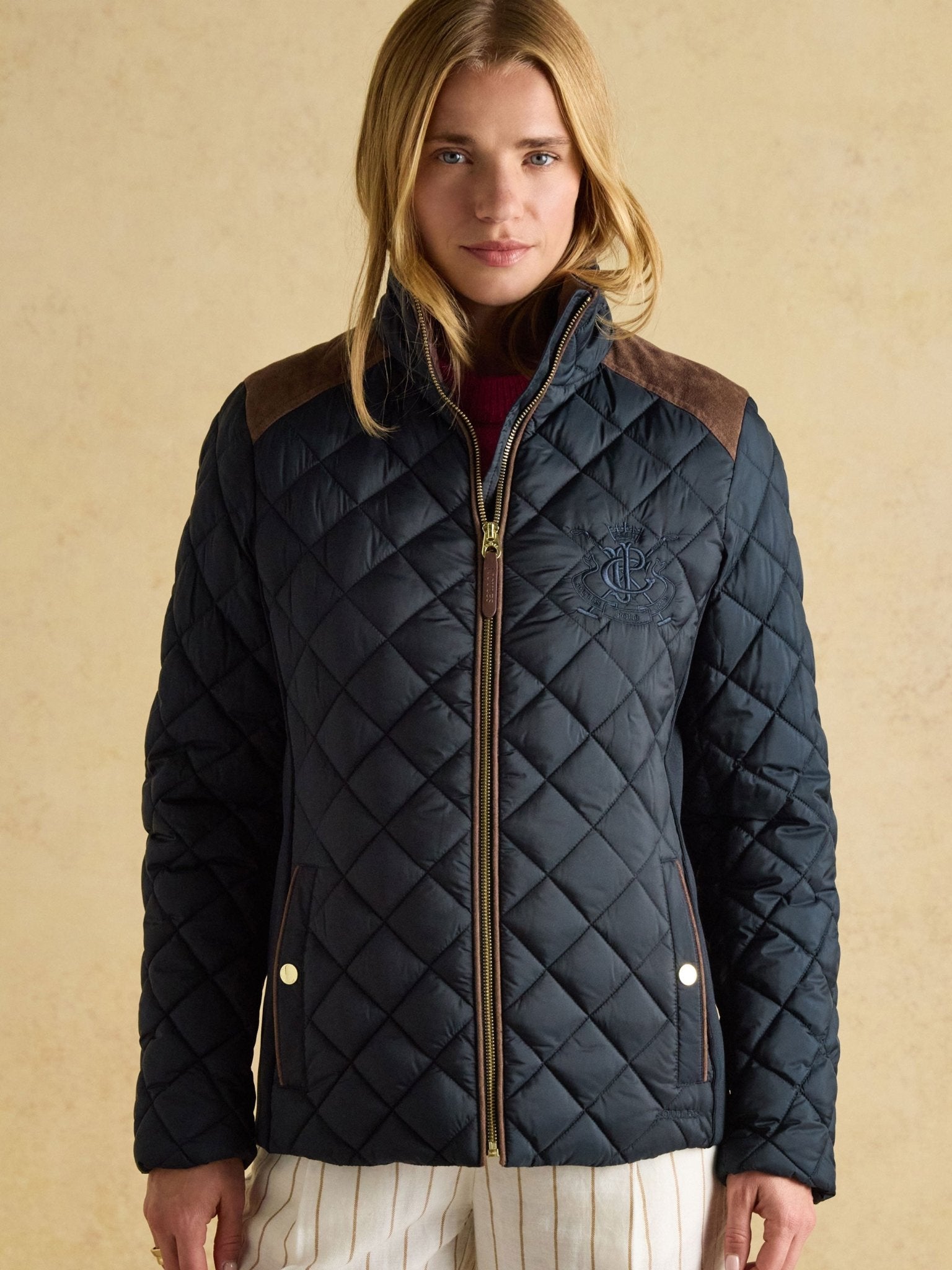 Joules - Joules Braemar Luxe Showerproof Quilted Ladies Jacket / Coat
