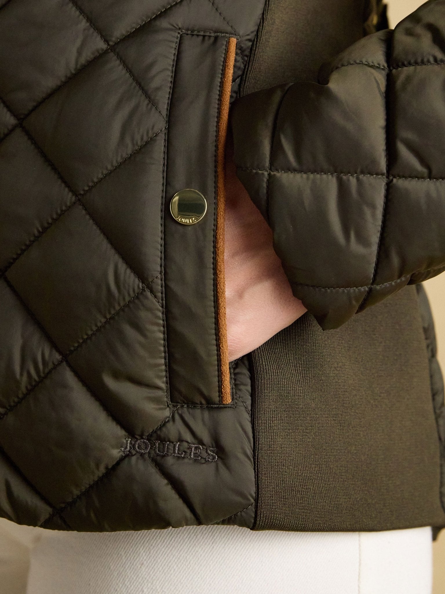 Joules - Joules Braemar Luxe Showerproof Quilted Ladies Jacket / Coat