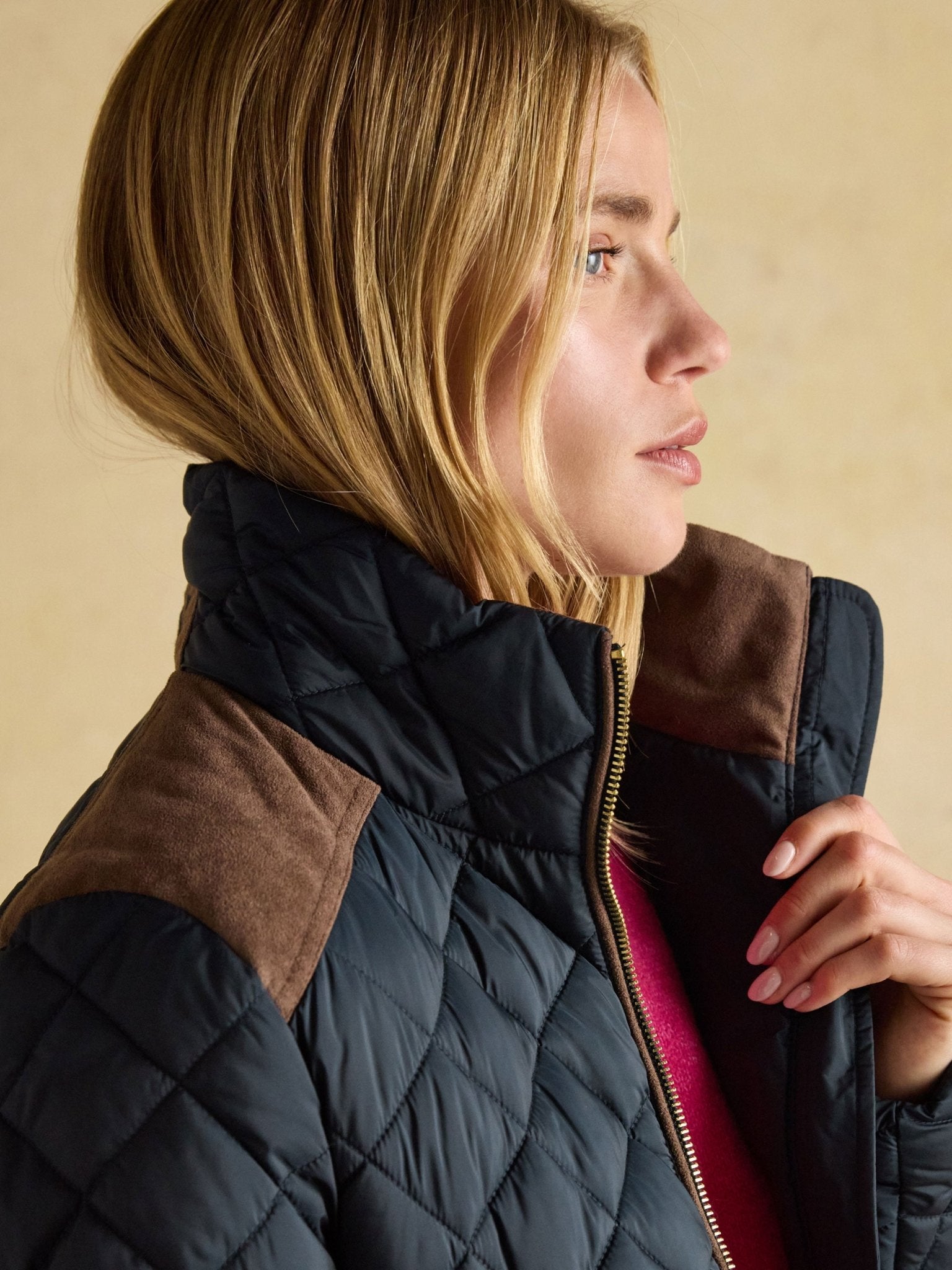 Joules - Joules Braemar Luxe Showerproof Quilted Ladies Jacket / Coat
