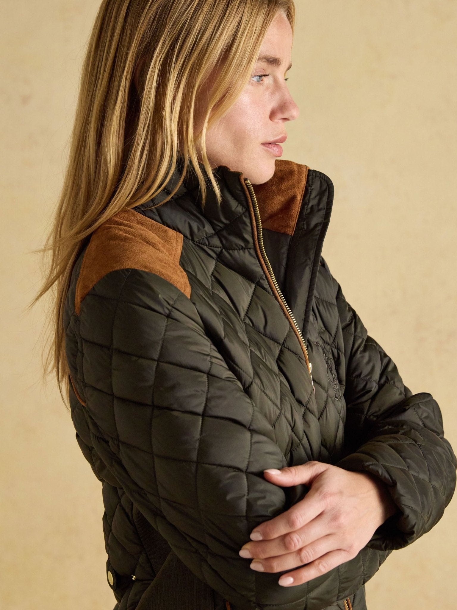 Joules - Joules Braemar Luxe Showerproof Quilted Ladies Jacket / Coat