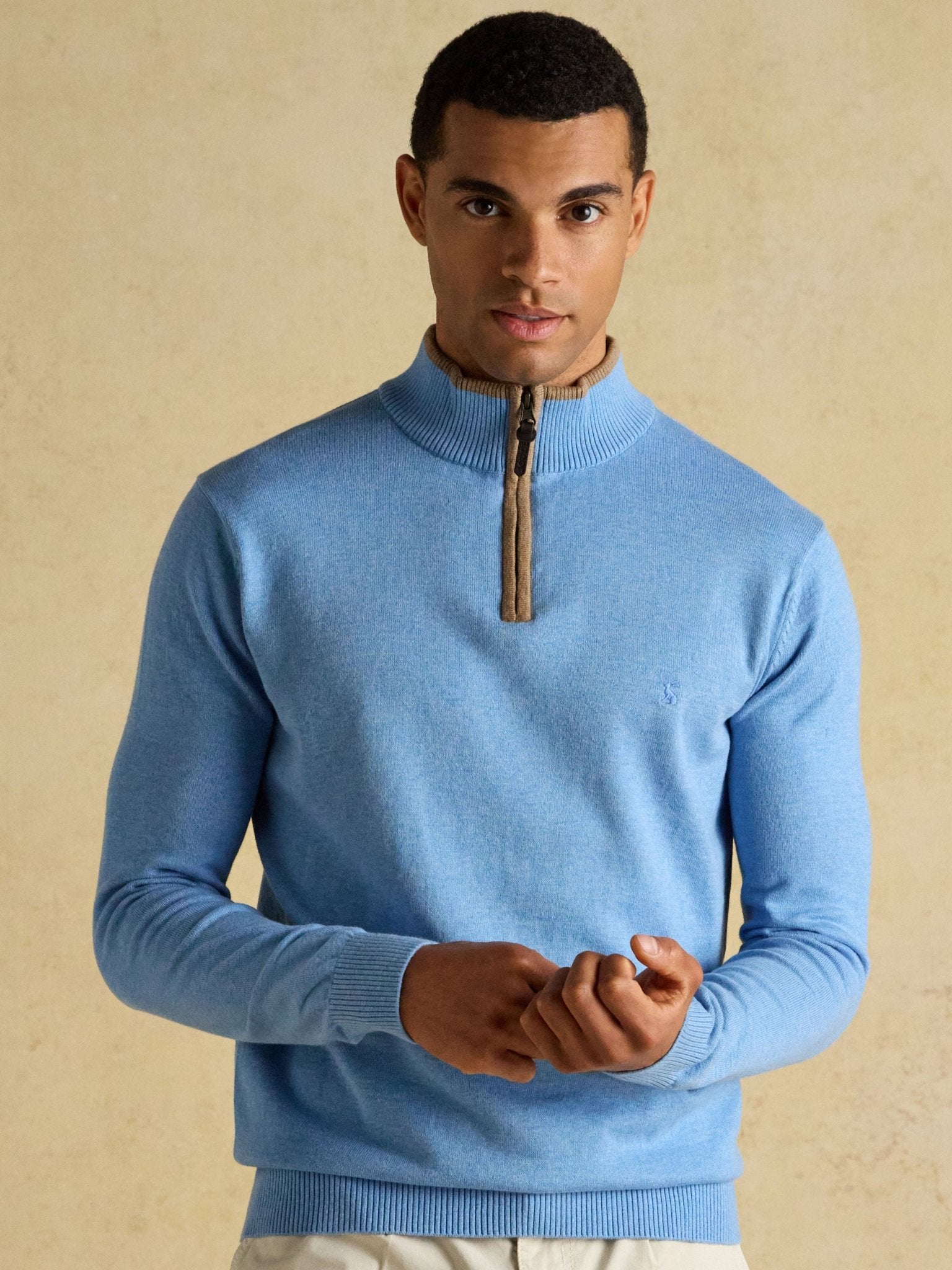 Joules - Joules Hillside Mens Jumper - 1/4 Zip / Pullover /Sweater - 100% Cotton Joules Knitwear