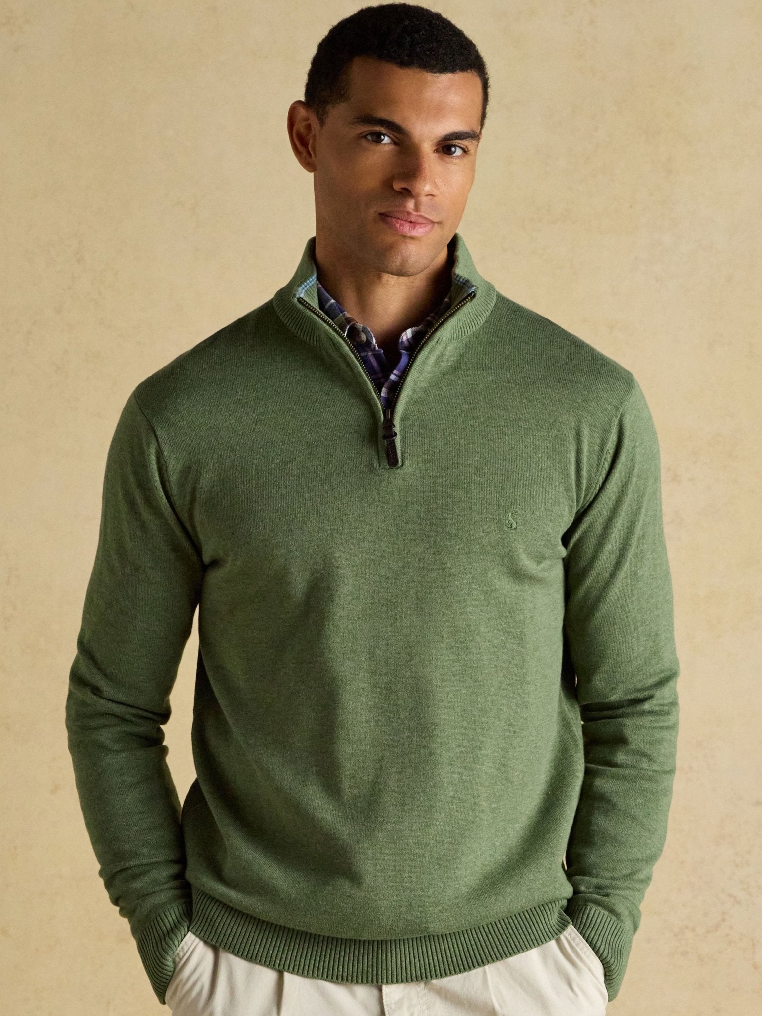 Joules - Joules Hillside Mens Jumper - 1/4 Zip / Pullover /Sweater - 100% Cotton Joules Knitwear