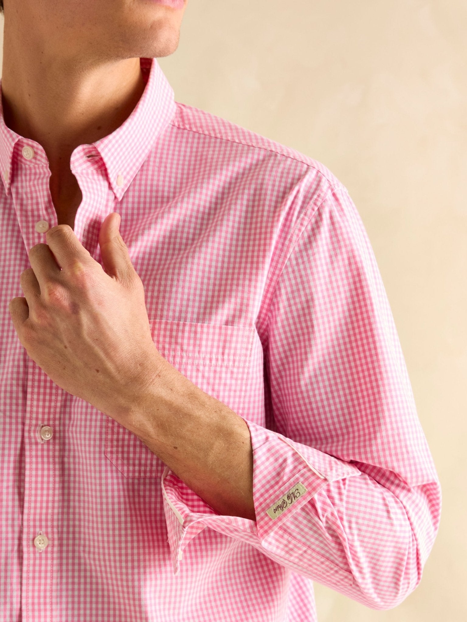 Joules - Joules Abbott Long sleeve Mens Shirt / Mens Check Cotton shirt