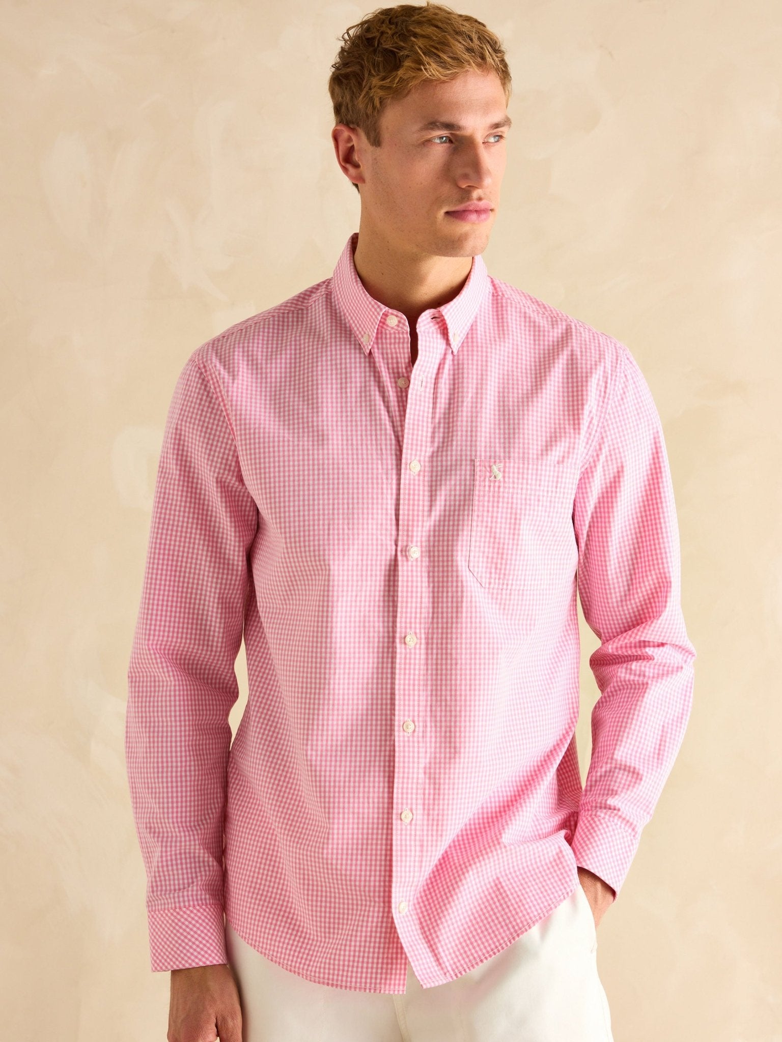 Joules - Joules Abbott Long sleeve Mens Shirt / Mens Check Cotton shirt