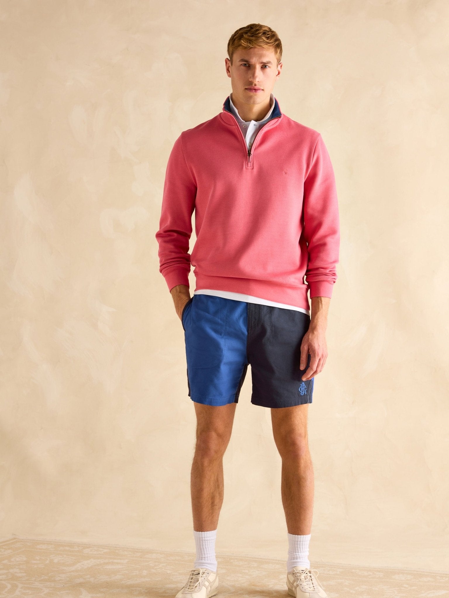 Joules - Joules Alistair 1/4 Zip Mens Sweatshirt - 1/4 Zip / Pullover - 100% Cotton